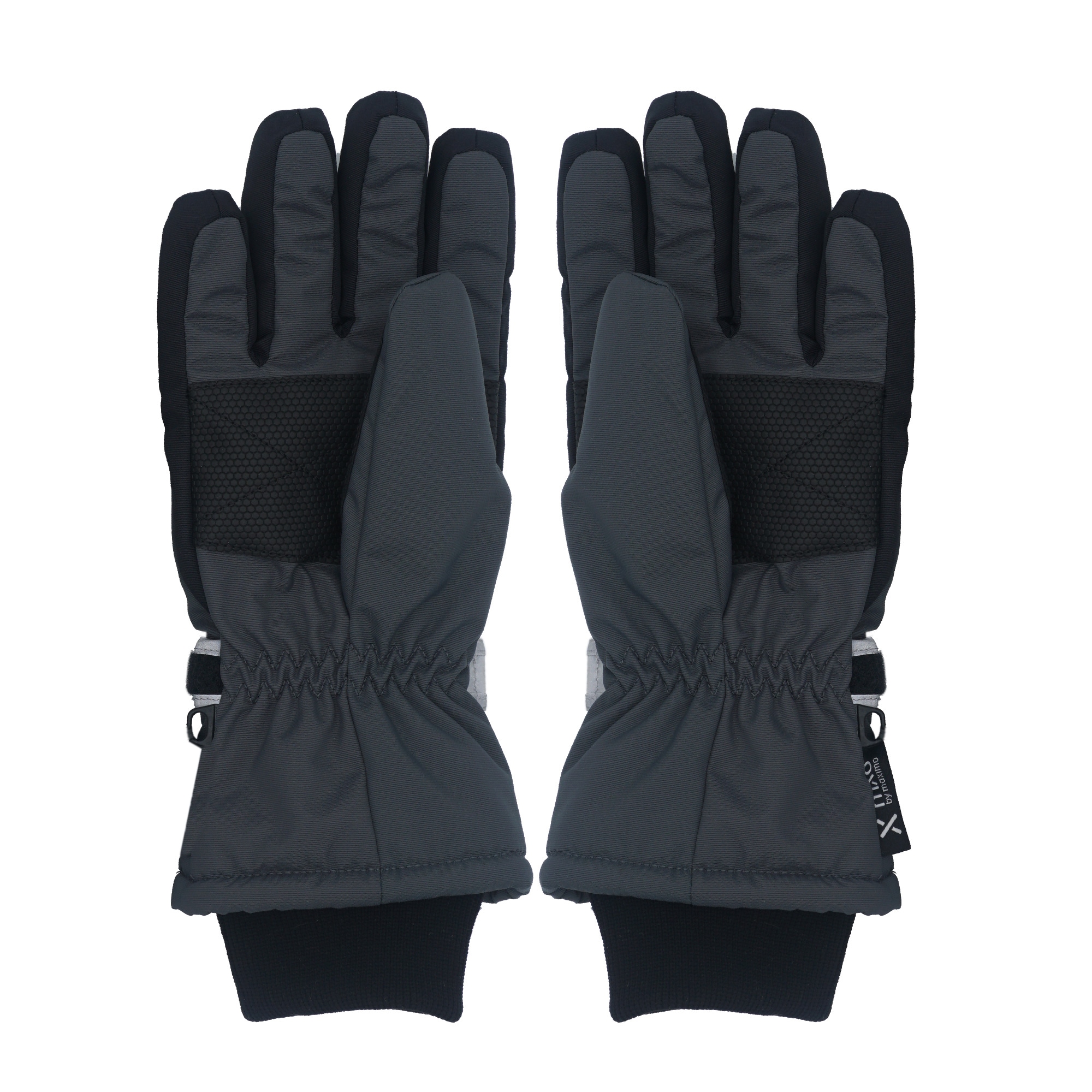 MAXIMO Thermohandschuhe 2 Stk. mit reflektierendem Verschluss, Fleecefutter, Strickbündchen
