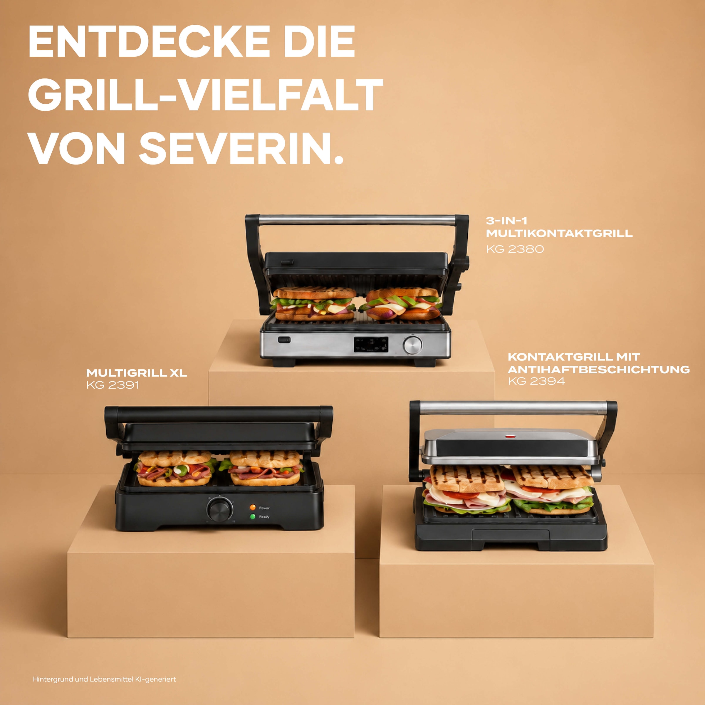 Severin Kontaktgrill »KG 2391« 1800 W