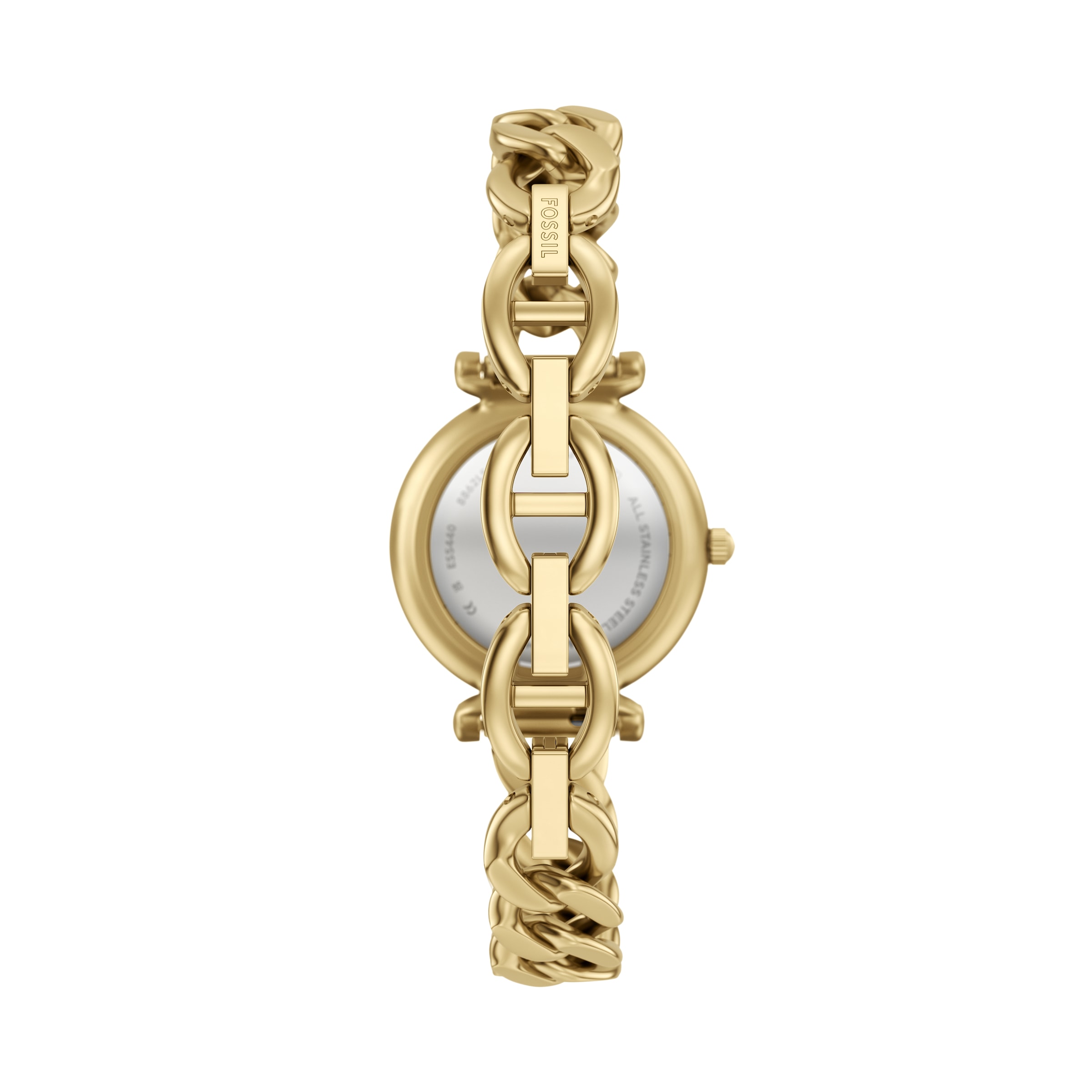Fossil Quarzuhr »CARLIE« Armbanduhr, Damenuhr, Edelstahlarmband, analog