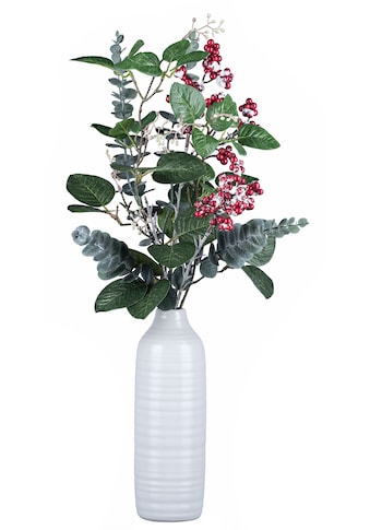 Creativ deco Dekovase »Weihnachtsdeko«, (Set, 2 St., 1 Vase, 1 Bouquet), mit natürlich... kaufen