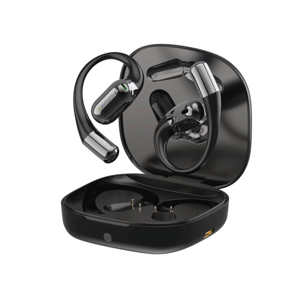 4smarts wireless Kopfhörer »Open-Ear Bluetooth Kopfhörer SkyBuds AI Screen«, A2DP Bluetooth-AVRCP Bluetooth-HFP, Freisprechfunktion