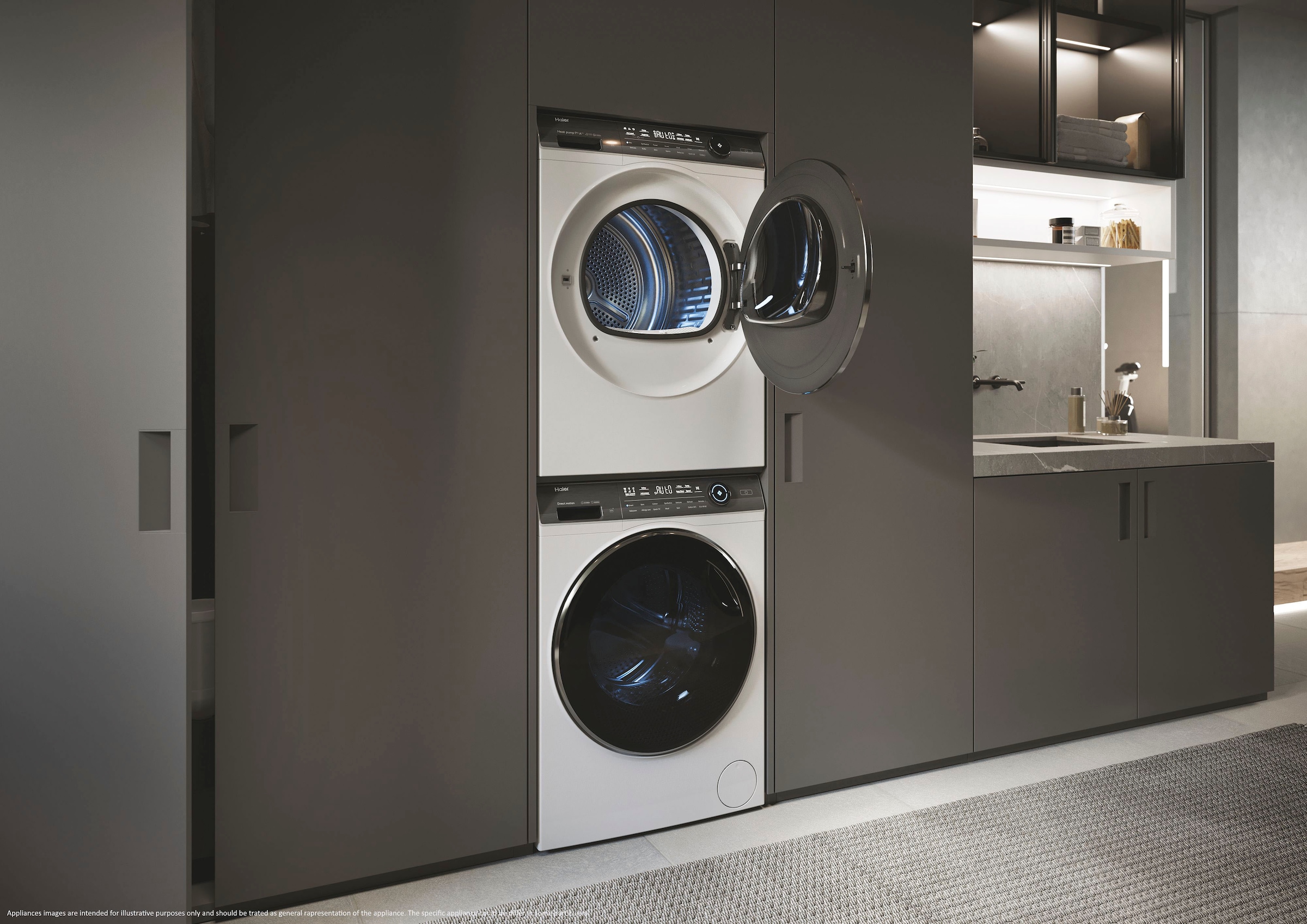 Haier Wärmepumpentrockner »HD90-A3Q979U1«, 9 kg, Smarte Bedienung via hOn App