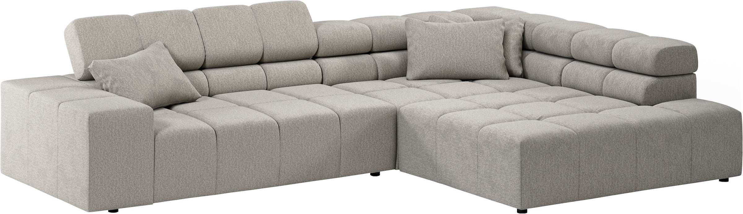 INOSIGN Ecksofa »Ancona incl. Kopfteilverstellung, OTTOs Choice, Breite 319cm, L-Form«, wahlweise motorische Sitztiefenverstellung, auch in Cord + Easy Care