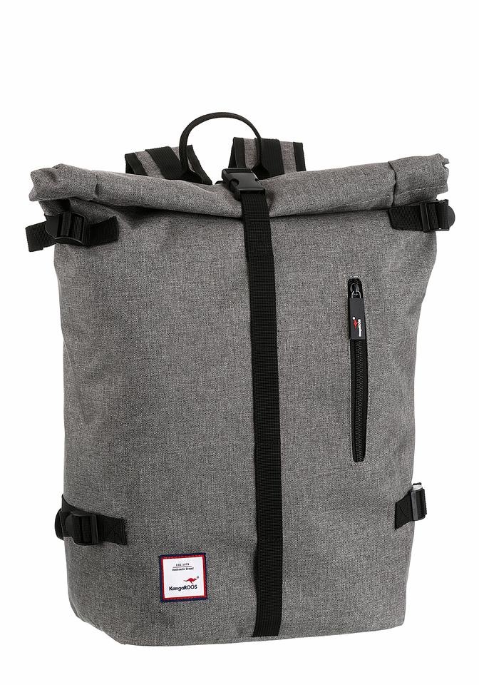 Cityrucksack, mit viel Stauraum und modischem Rolltop