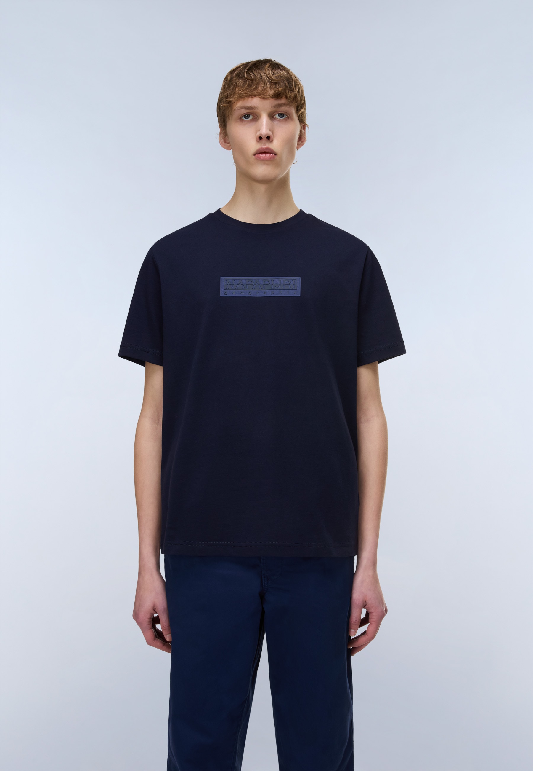 Napapijri T-Shirt »BOX LOGO« für sportliche Aktivitäten, Kurzarmdesign, Rundhalsausschnitt
