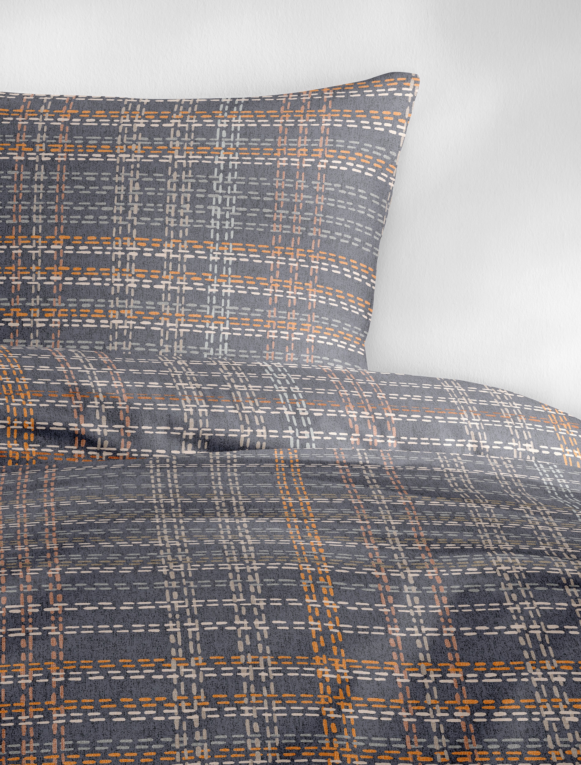 BIERBAUM Bettwäsche »4143« 2 Stk. Biber, 100 % Baumwolle, pflegeleicht, kuschelig weich