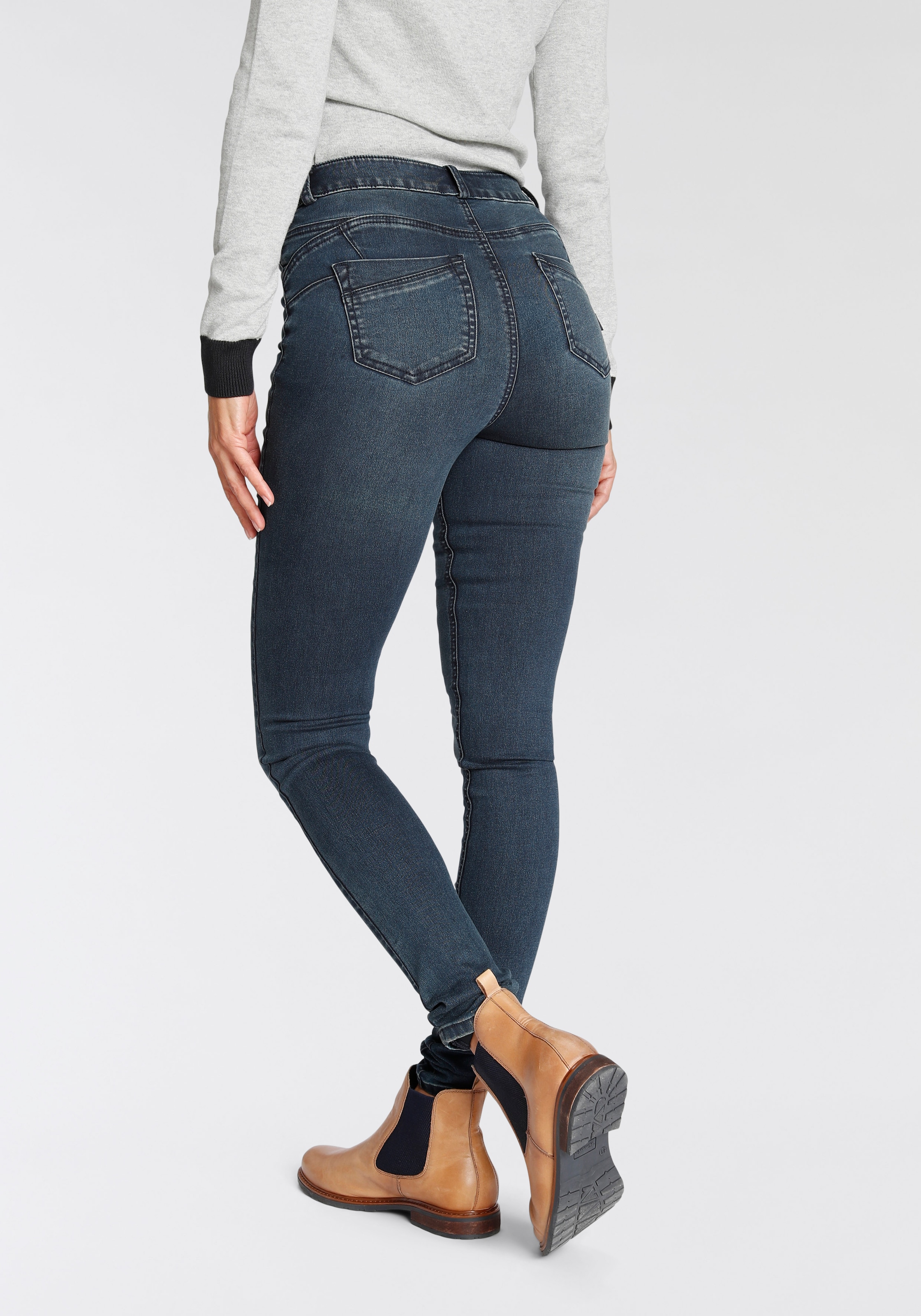 Arizona Skinny-fit-Jeans »Ultra Stretch«, skinny-fit, betonte Taille, shaping-Effekt, high Waist