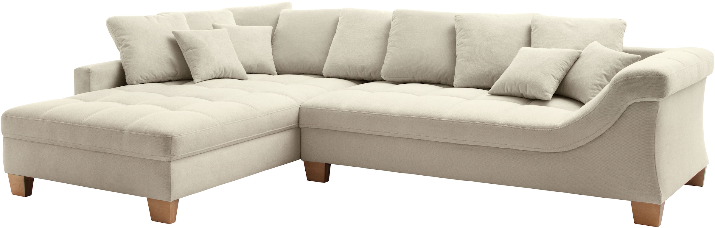 Mr. Couch Ecksofa »Bologna, L-Form, mit Kaltschaum«, bis 140 kg pro Sitzplatz belastbar