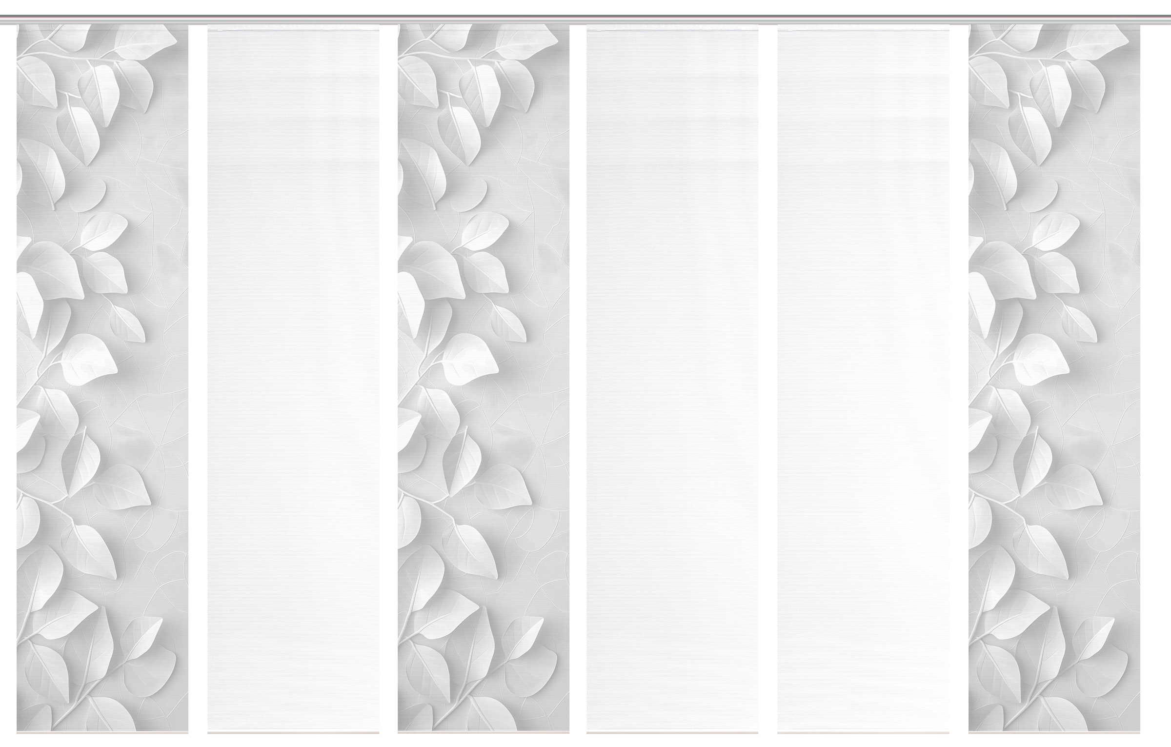 Vision S Schiebegardine »RIXA« Paneelwagen 6 Stk. tlg. Schiebevorhang,Bambusoptik,Digitaldruck,SET