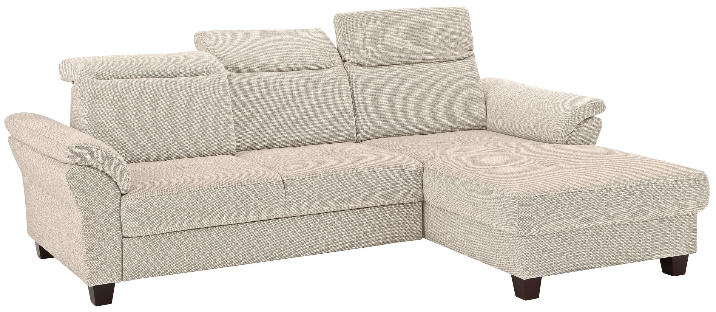 Home affaire Ecksofa »Solvei L-Form«, mit Recamierenabschluß und Sitztiefenverstellung