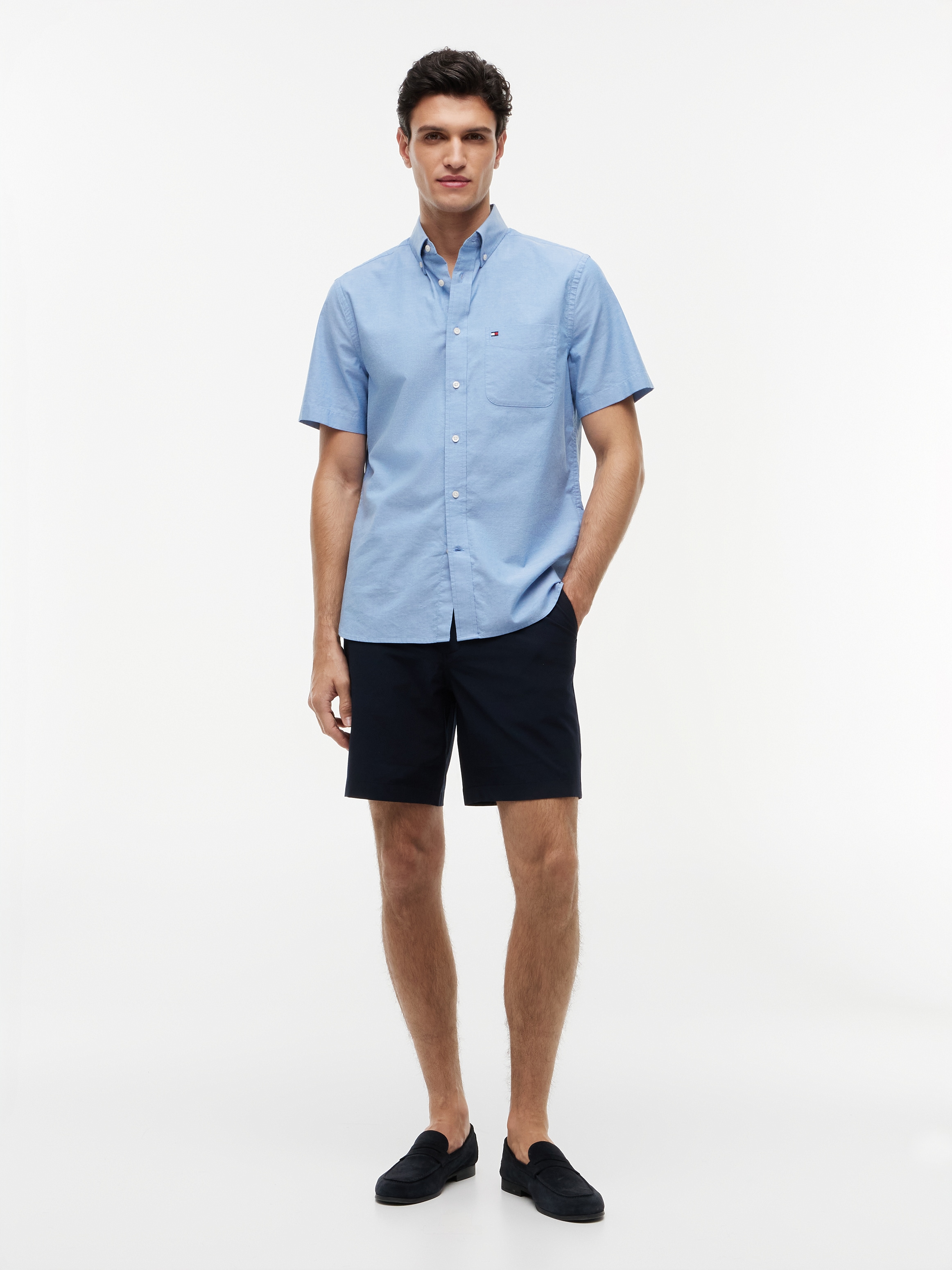 Tommy Hilfiger Chinoshorts »DOVER«  mit Flag-Stickerei