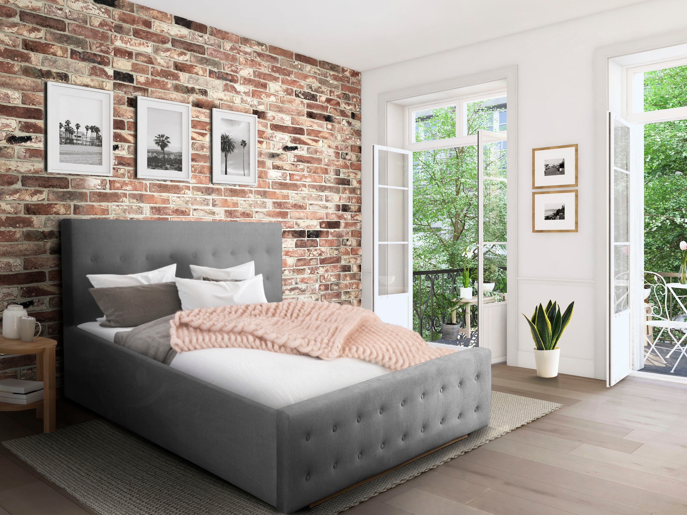 Home affaire Polsterbett »Vaine«, in 5 Breiten, auch in Länge 220 cm, incl. Roll-Lattenrost