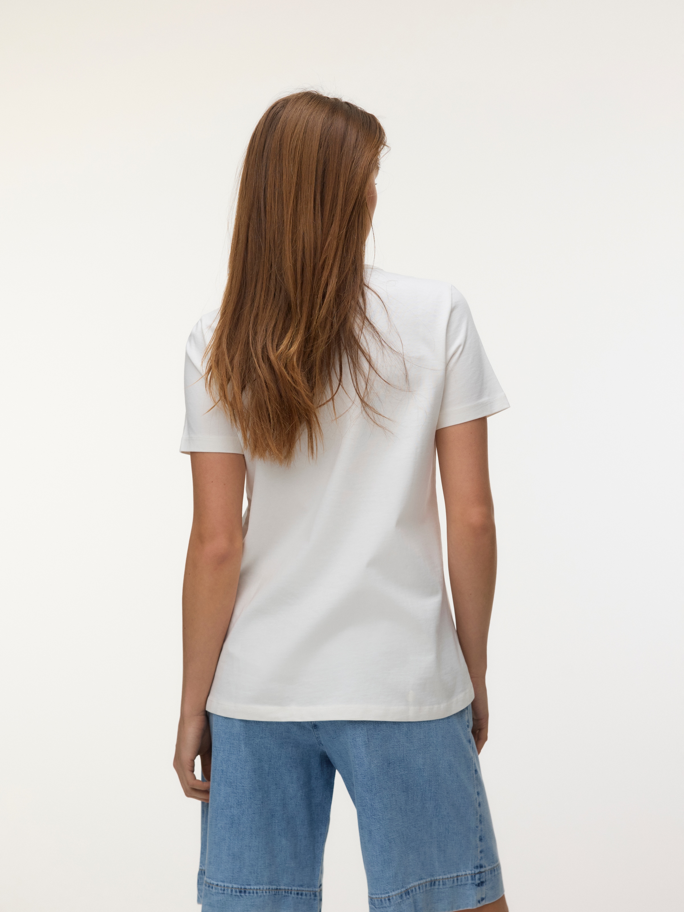 Vero Moda Kurzarmshirt »VMMIRANDA SIF SS TOP BOX JRS« Baumwolle, regular fit