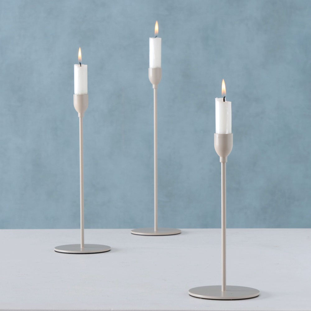 BOLTZE Kerzenhalter (Set, in bequem Eisen, 3 kaufen »Malte, St.), Weihnachtsdeko«, aus Höhen unterschiedlichen