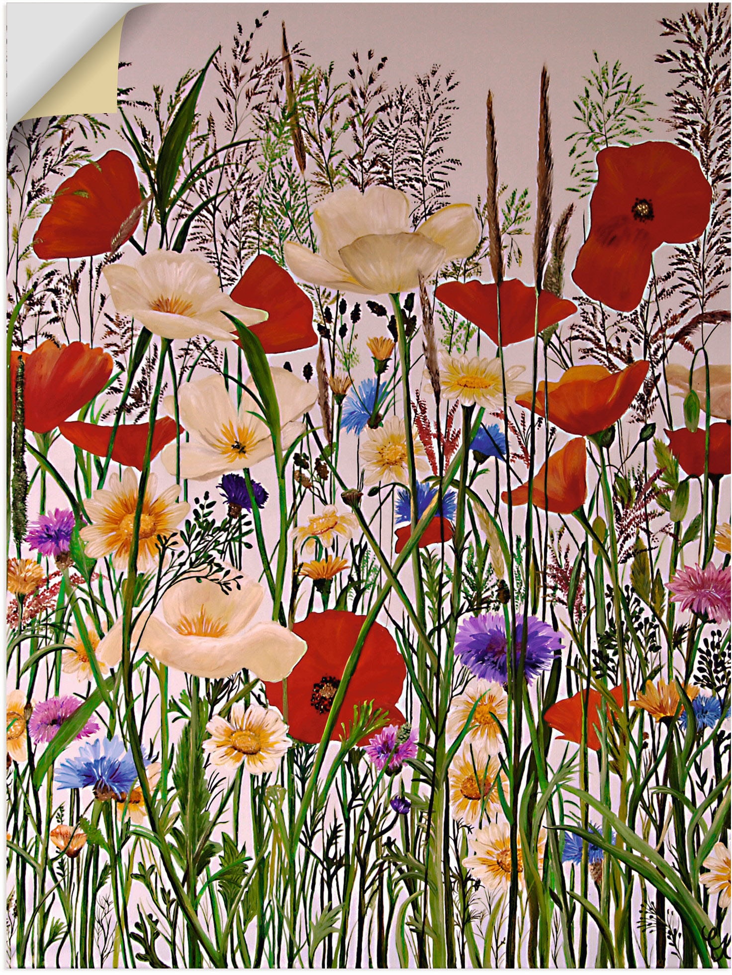 Artland Wandbild »Blumenwiese«, Baumbilder, (1 Leinwandbild, bequem Größen Wandaufkleber St.), in als Alubild, kaufen oder versch. Poster