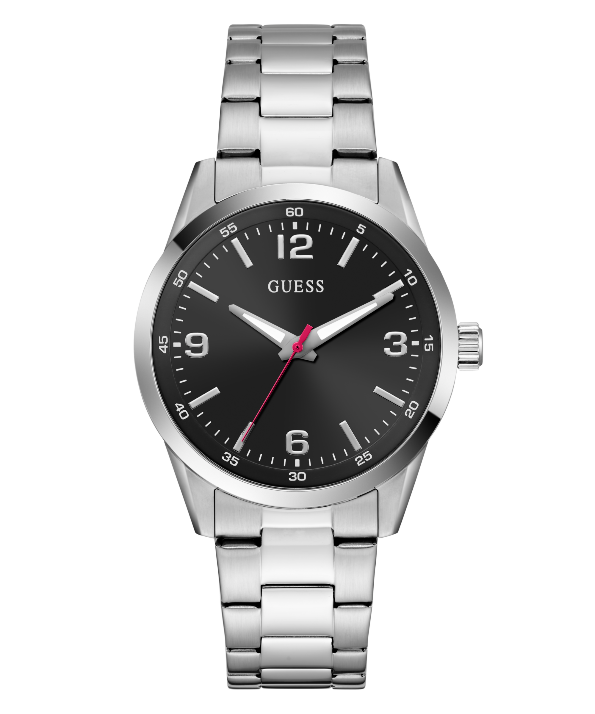 Guess Quarzuhr »EASTON« Armbanduhr, Herrenuhr, Edelstahlarmband