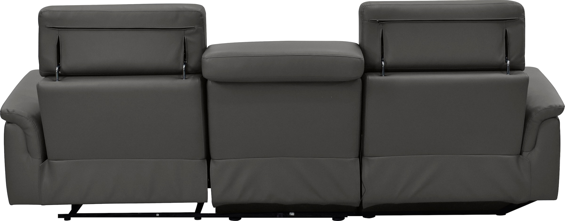 Places of Style Ecksofa »Pareli, L-Form, 259cm,m. Recamiere, Echtleder, Kunstleder, Webstoff«, man. o. elektr. Relaxfunktion, USB/Kopfteilverstellg u. LED