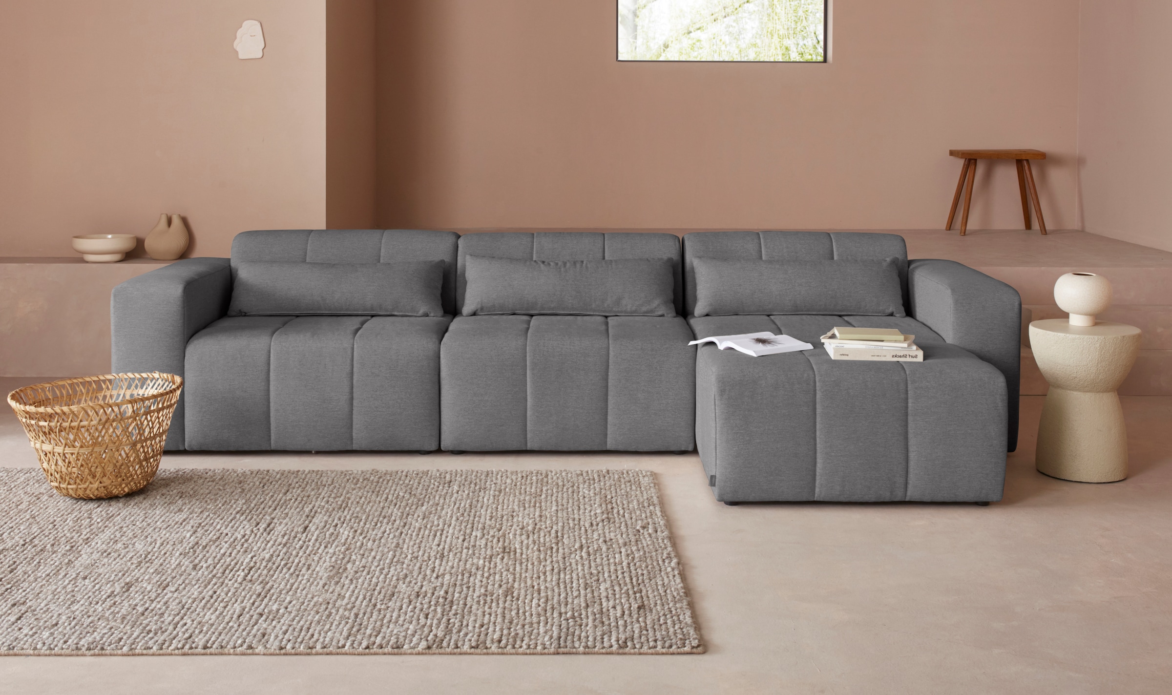 LeGer Home by Lena Gercke Ecksofa »Maileen L-Form«, Modulsofa, bestehend aus 4 Modulen, Farben mixbar