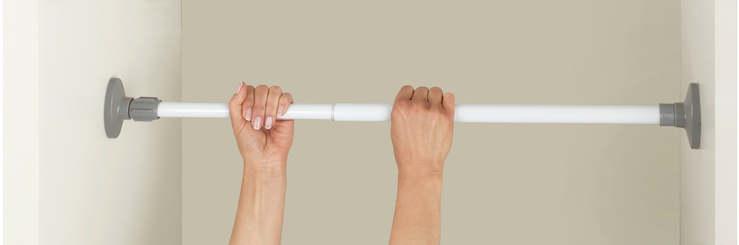 WENKO Klemmstange »Herkules«, ausziehbar, 80-145 cm, stufenlos ausziehbar