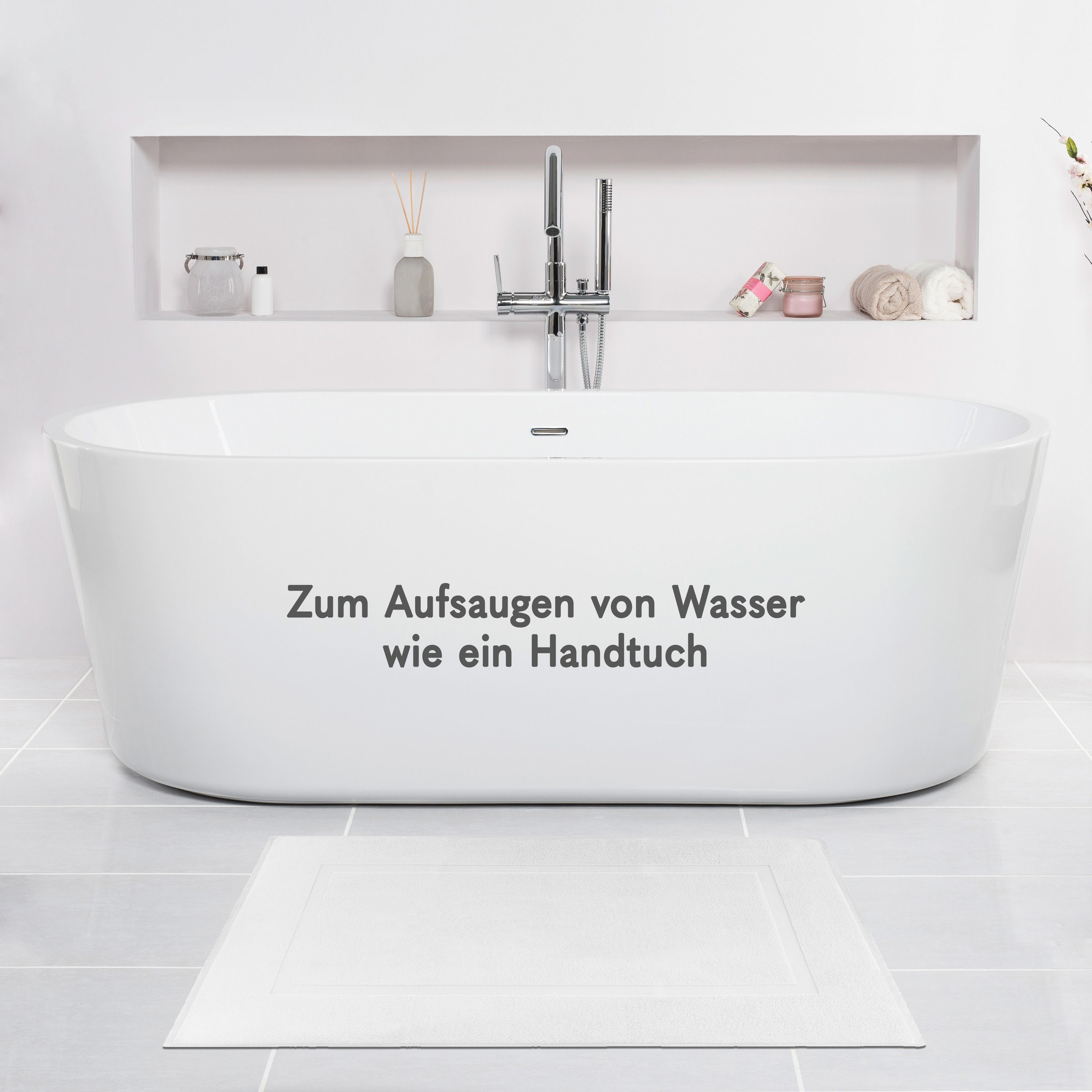 HAMMETEX Badematte »Hotelmatte, Duschvorleger«, rutschhemmend beschichtet, beidseitig nutzbar, 2-teiliges Set, einfarbig, 100% Baumwolle
