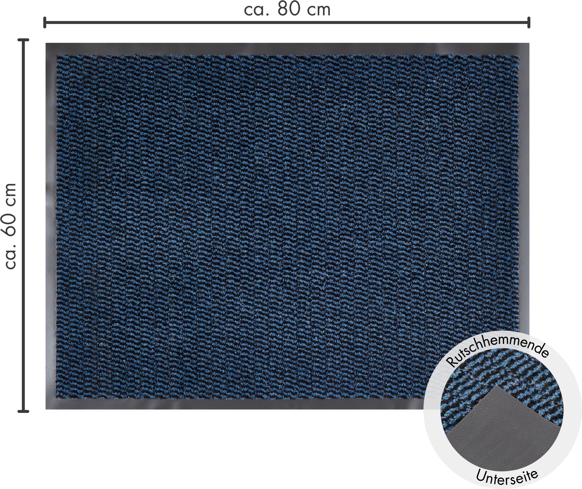 Andiamo Fußmatte »Easy, Made in Netherlands«, rechteckig, 5 mm Höhe, Schmutzfangmatte, rutschhemmend, Innen- und überdachten Außenbereich