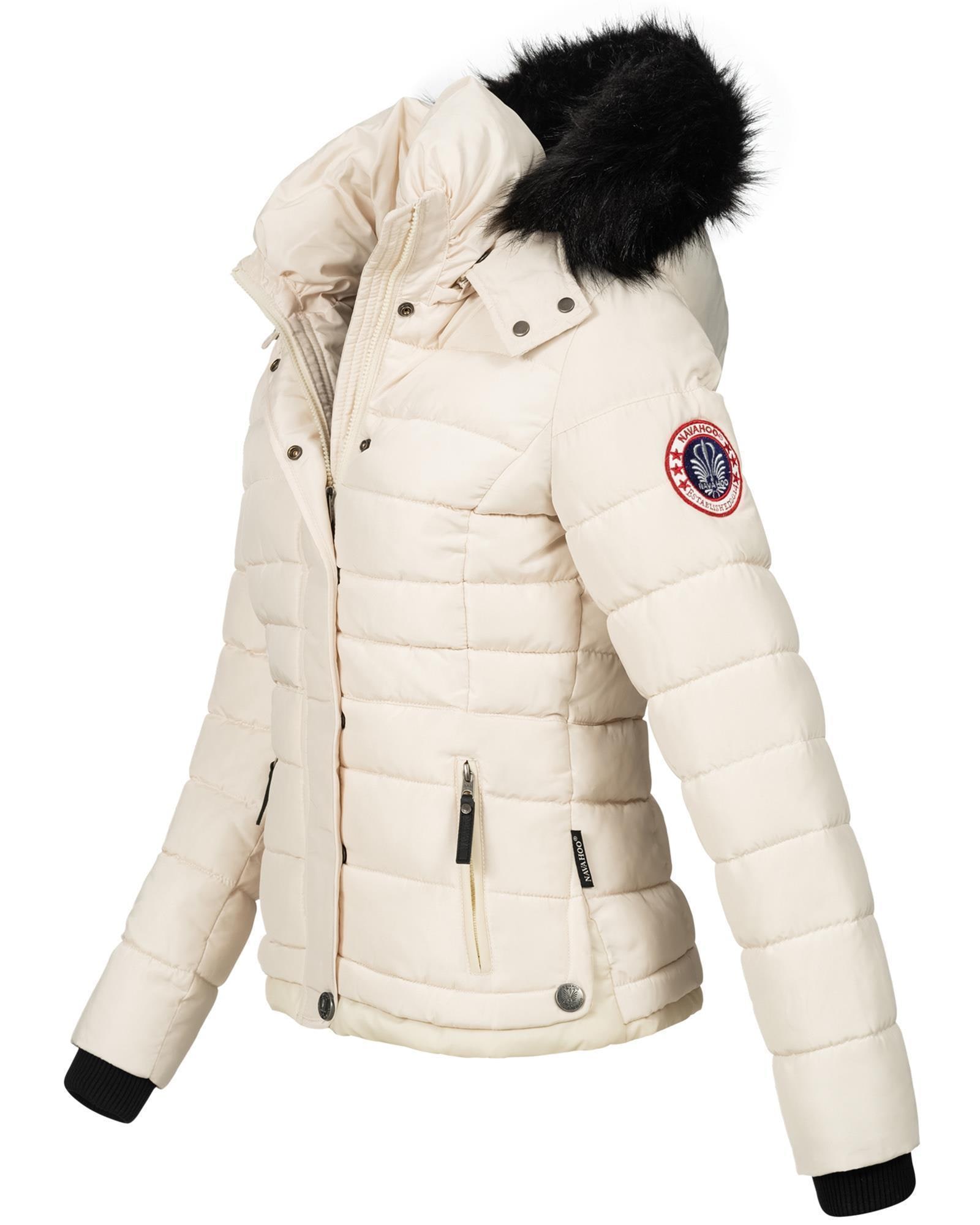 Navahoo Steppjacke »Navahoo Chloe warme Damen Winter Jacke Parka Mantel Stepp Kurzjacke gefüttert NEU B301«