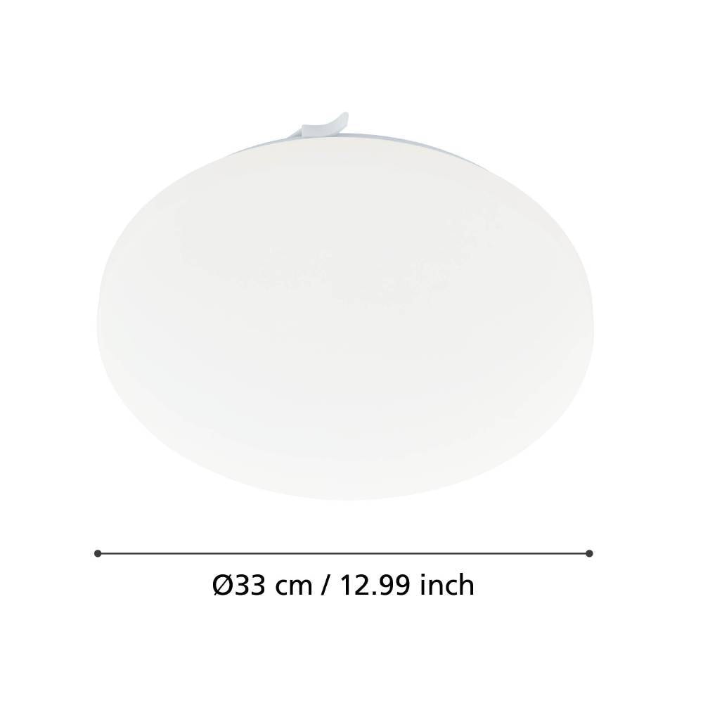 EGLO LED Deckenleuchte »FRANIA«, LED-Board, Warmweiß, weiß / Ø33 x H7 cm / inkl. 1 x LED-Platine (je 14,6W, 1600lm, 3000K) - Deckenlampe - Schlafzimmerlampe - Büroleuchte - Lampe - Schlafzimmer - Küche - Flur - Flurlampe - Küchenlampe