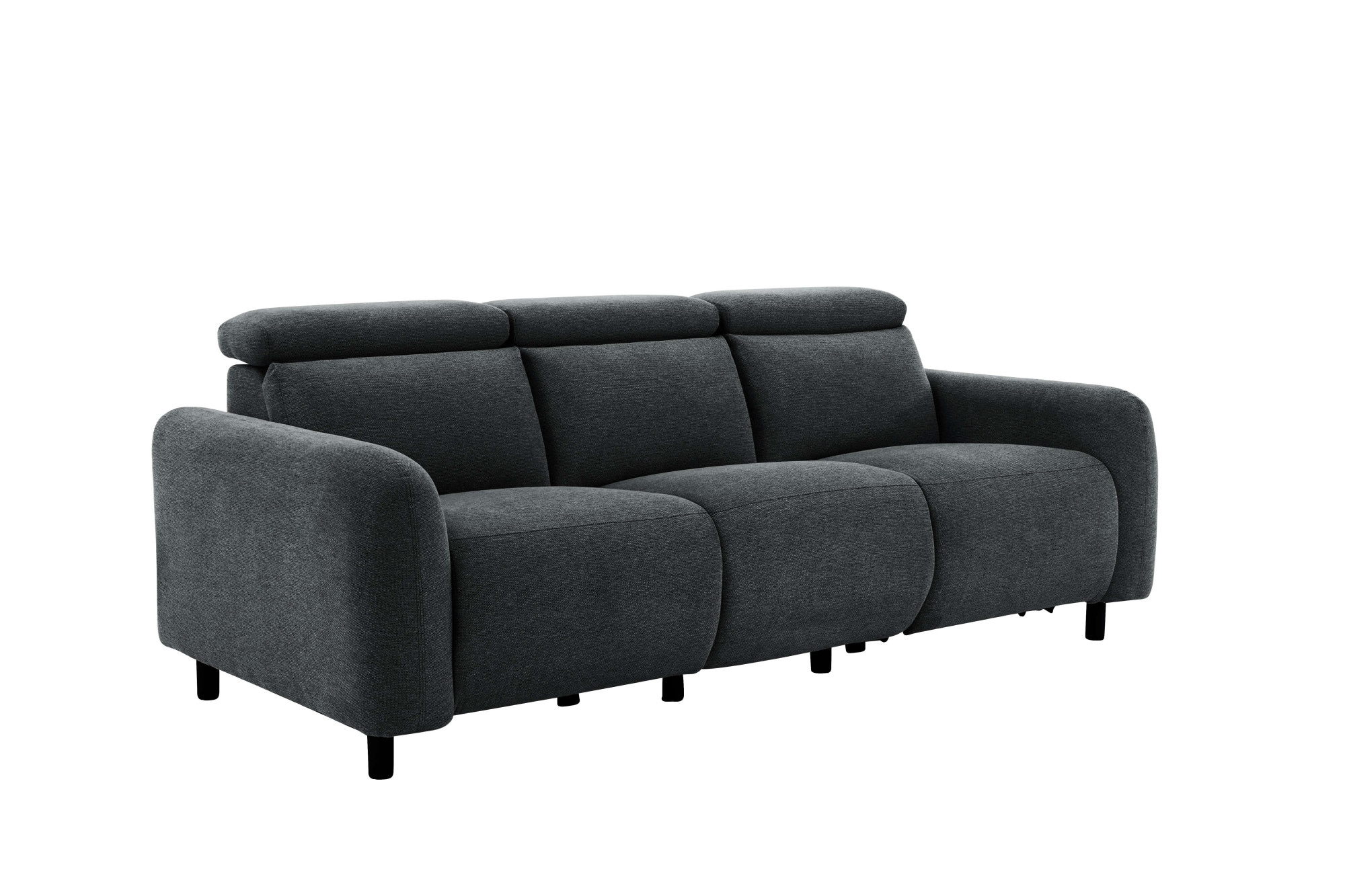 Home affaire 3-Sitzer »SKAANE Struktur-Sofa, 229 cm, manuelle-u. elektrische Relaxfunktion«, Relax-Funktion in 2 Sitzen, Kopfteilverstellung, Federkernpolsterung