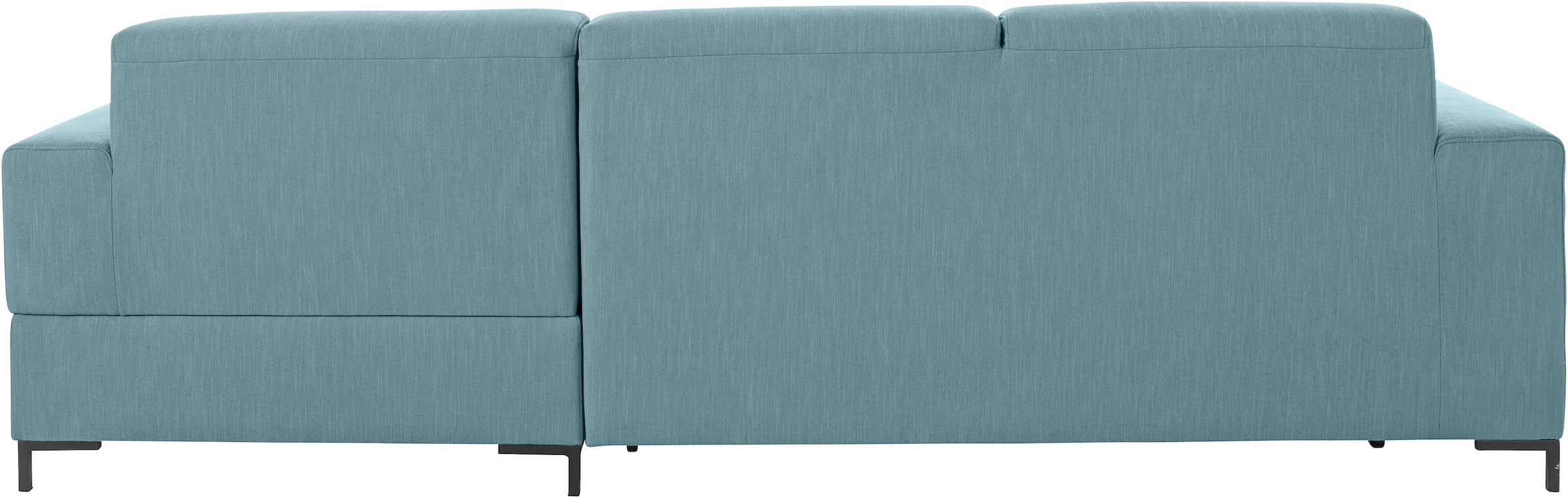 OTTO products Ecksofa »Grazzo, zeitlos und elegant, mit moderner Sitzheftung, L-Form«, hochwertige Stoffe aus recyceltem Material, Steppung im Sitzbereich