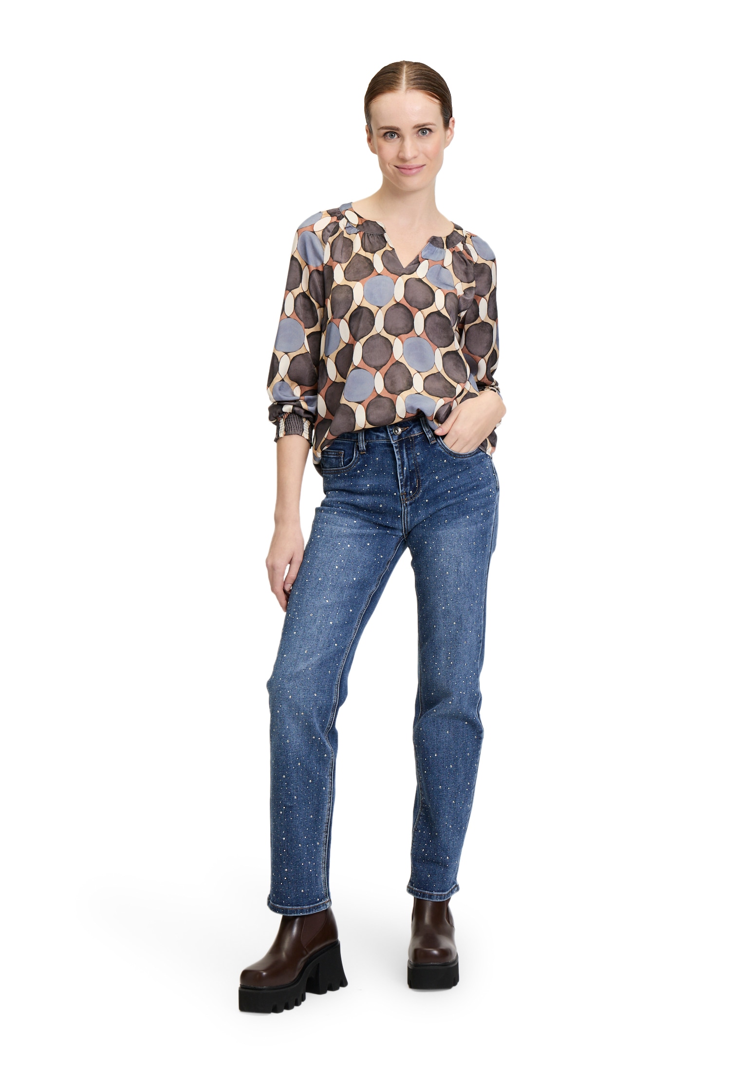 Cartoon Klassische Bluse »Casual-Bluse mit Muster«