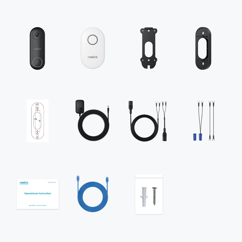 Reolink Video-Türsprechanlage »D340W« Außenbereich;Innenbereich Personen-Erkennung