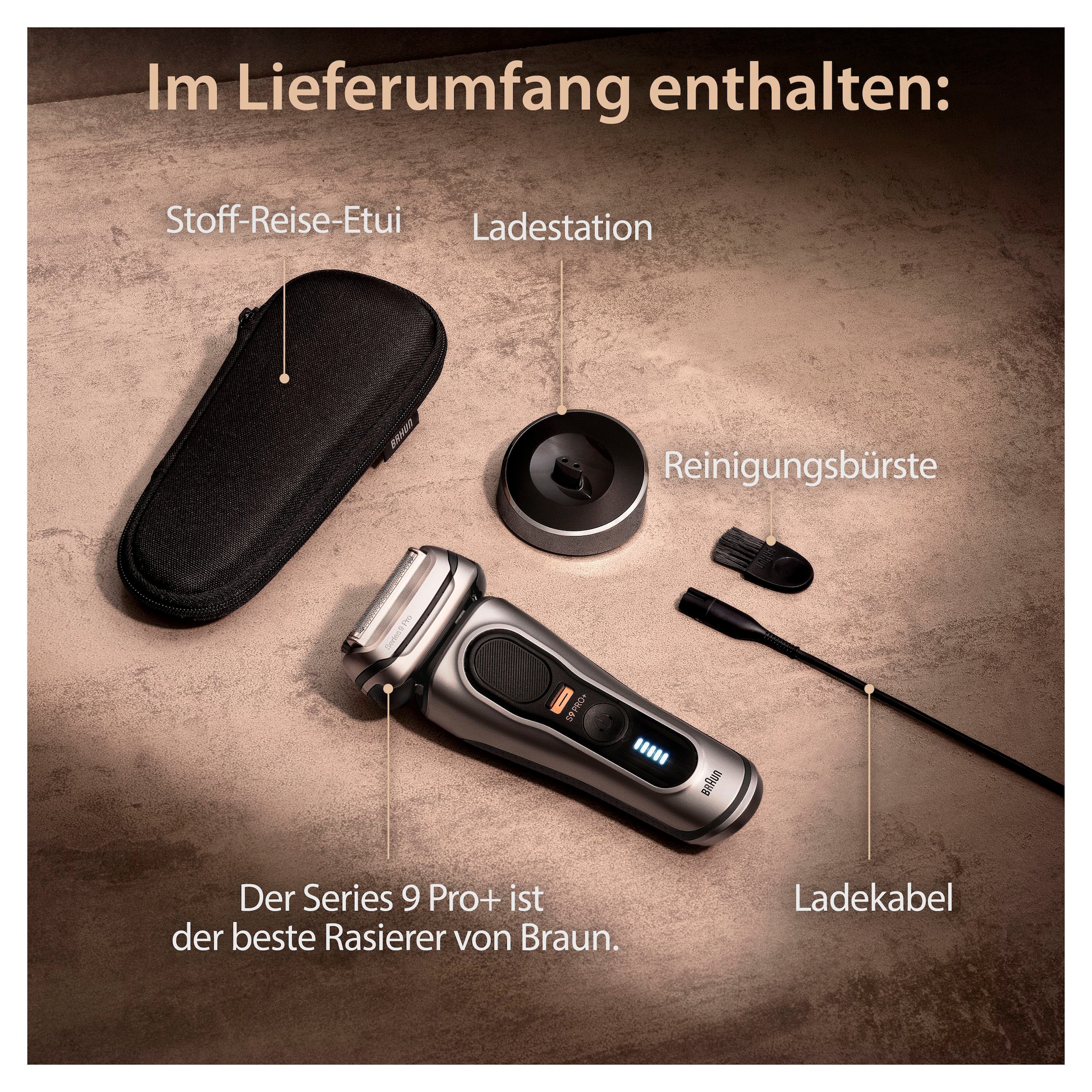 Braun Elektrorasierer »Series 9 Pro+ 9517s«, Precision ProTrimmer