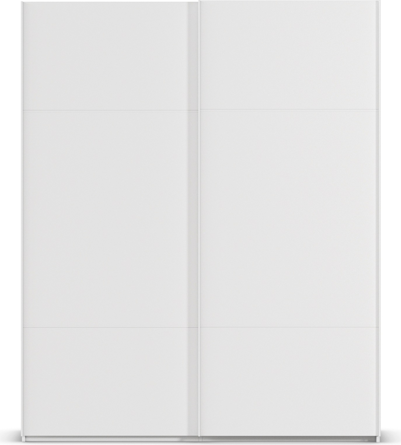 rauch Schwebetürenschrank »Kleiderschrank Schrank Garderobe Schlafzimmerschrank SCALE-TRIO«, edle dreigeteilte Front, 2 Zierleisten in Griff-Farbe MADE IN GERMANY