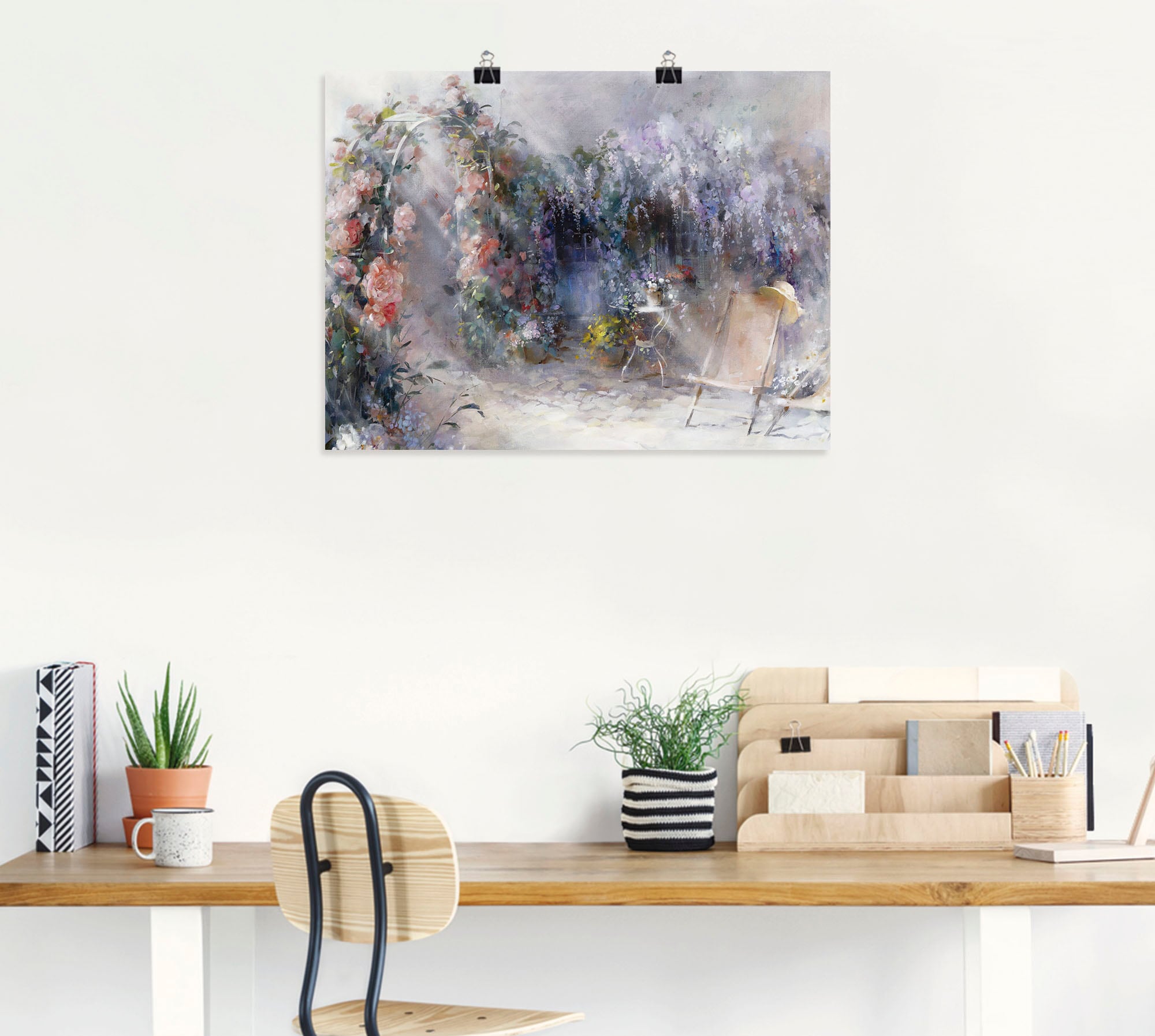 Artland Wandbild »Rosen und Flieder« Garten 1 Stk. tlg. als Leinwandbild, Poster in verschied. Größen