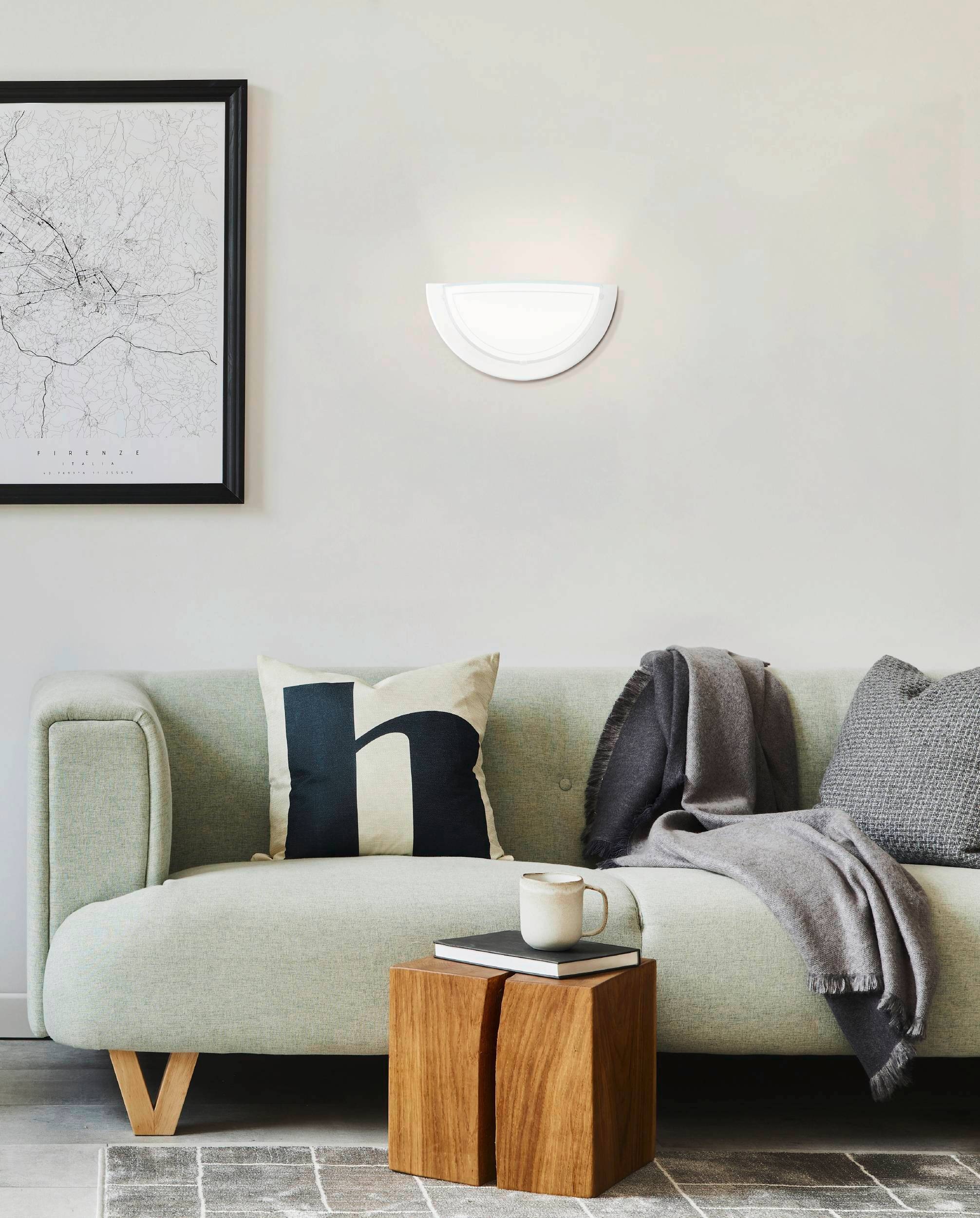 EGLO LED Wandleuchte »PLANET 1 Wandlampe 1 flammig, aus Metall und Glas, Lampe« E27 1 Stk. Wandleuchte, Wandbeleuchtung aus Metall und Glas, Lampe, E27 Fassung