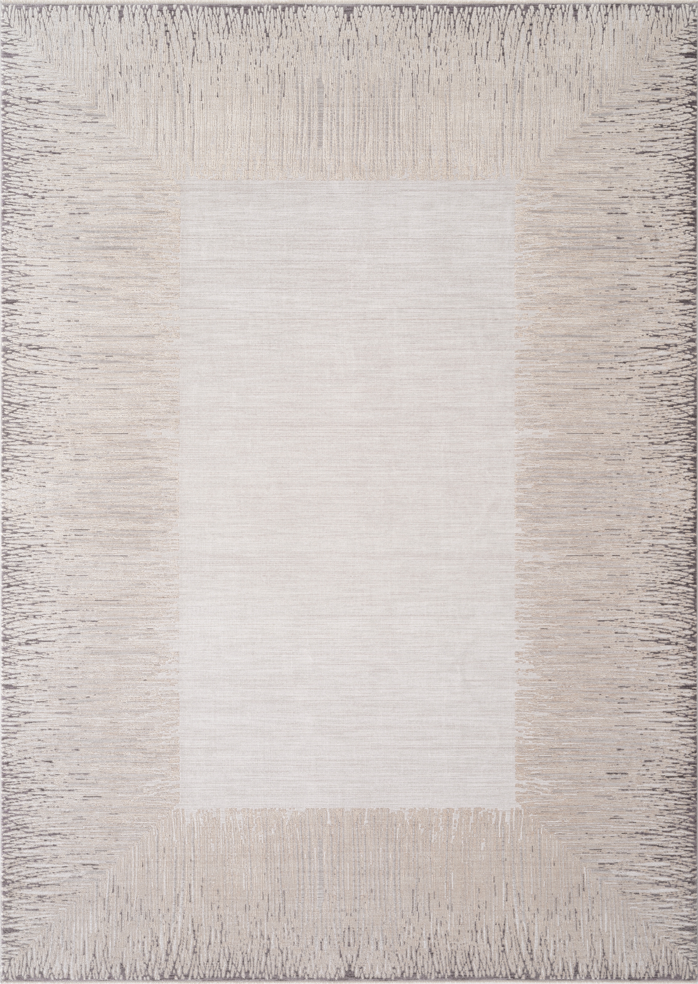 Calvin Klein home Teppich »Passages, mit Fransen, Designerteppich« rechteckig 5 mm Höhe Rahmen, meliert, Wohnzimmer, Schlafzimmer, Esszimmer