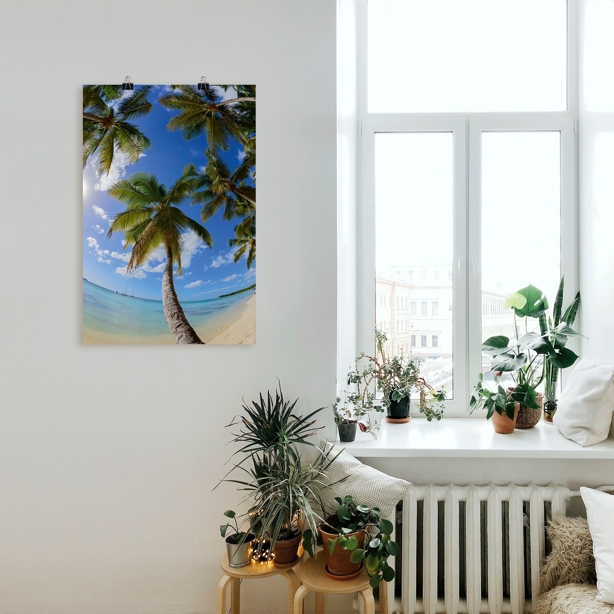 Artland Wandbild »Palmenstrand, Parque Nacional del Este«, Karibikbilder, (1 St.), als Alubild, Leinwandbild, Wandaufkleber oder Poster in versch. Größen