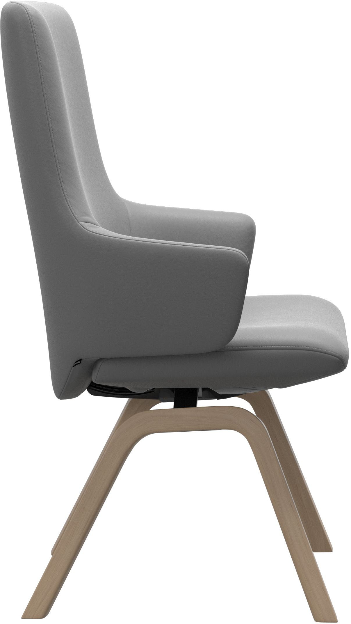 Stressless® Polsterstuhl »Laurel«, Leder BATICK, High Back mit Armlehne, Größe L, schräggestellte Beine in Walnuss