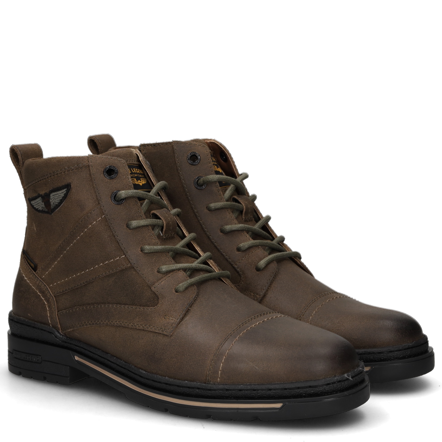PME LEGEND Schnürstiefelette »TARMAC«  Schnürboots, Workerboots mit Anziehlasche und Reißverschluss