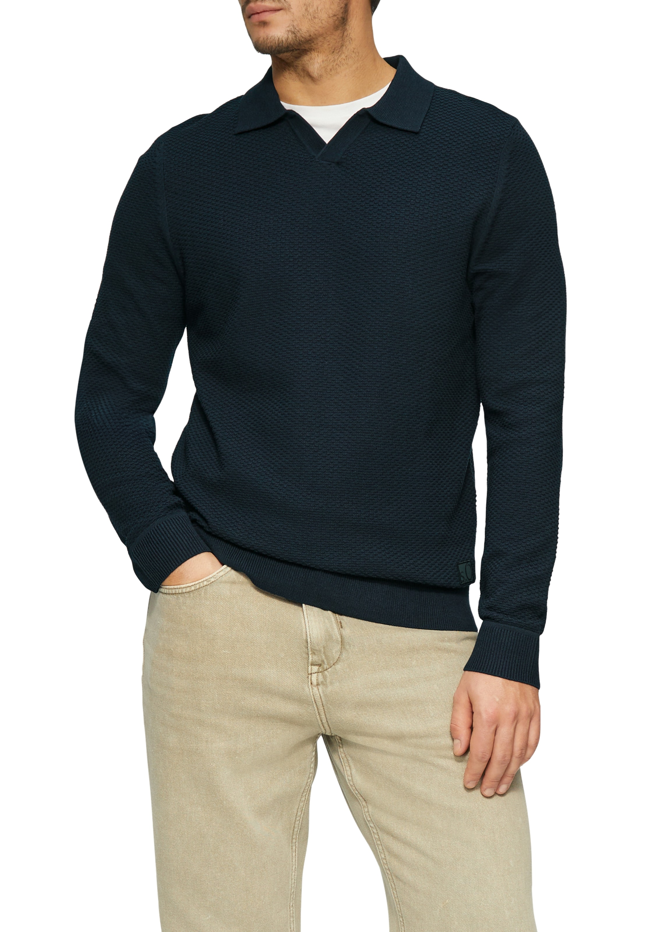 s.Oliver Strickpullover, mit Polokragen