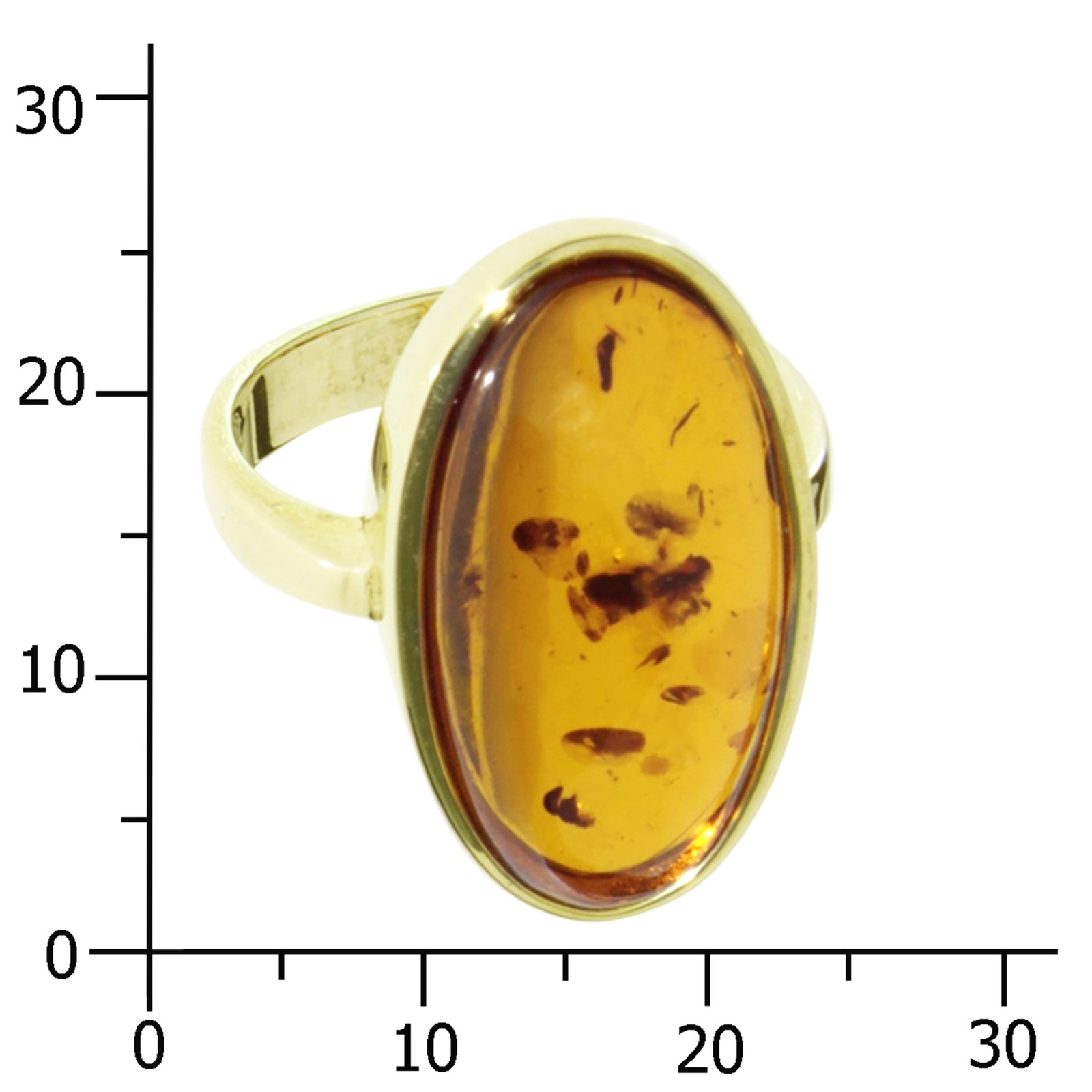 OSTSEE-SCHMUCK Fingerring »- Wibke - Gold 333/000 - Bernstein«