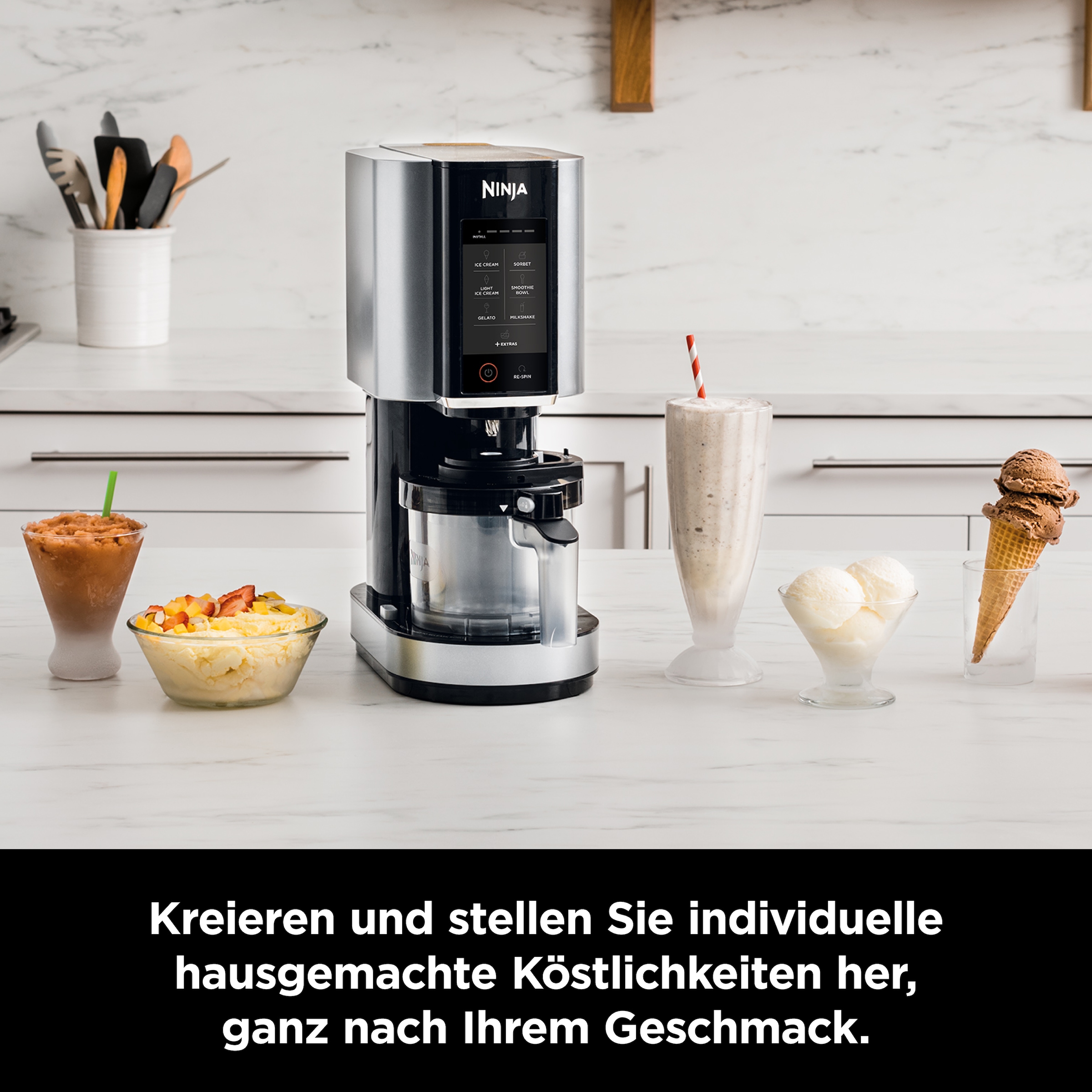 NINJA Eismaschine »NC300EU«, 1,4 l, 800 W, Eiscreme, Sorbet, Gelato, Smoothie Bowl