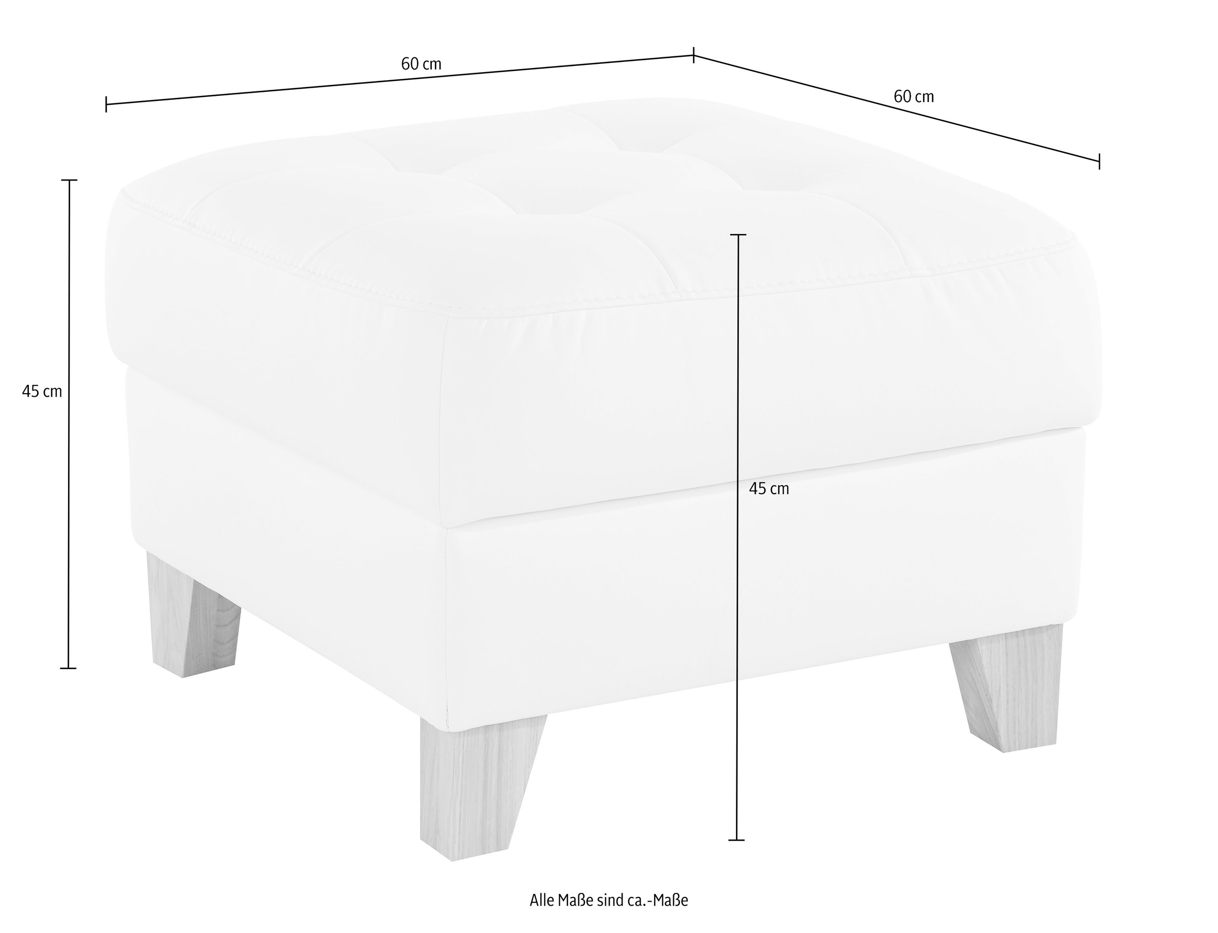 exxpo - sofa fashion Hocker »Elio bequemer Sitzkomfort und aufwendiger Detailverarbeitung«, mit Staufach unter der Sitzfläche