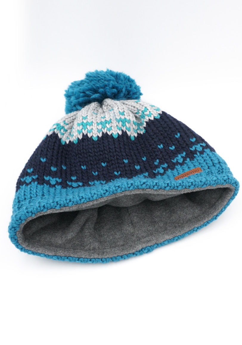 MAXIMO Ballonmütze mit Grobstrickmuster und Pompon