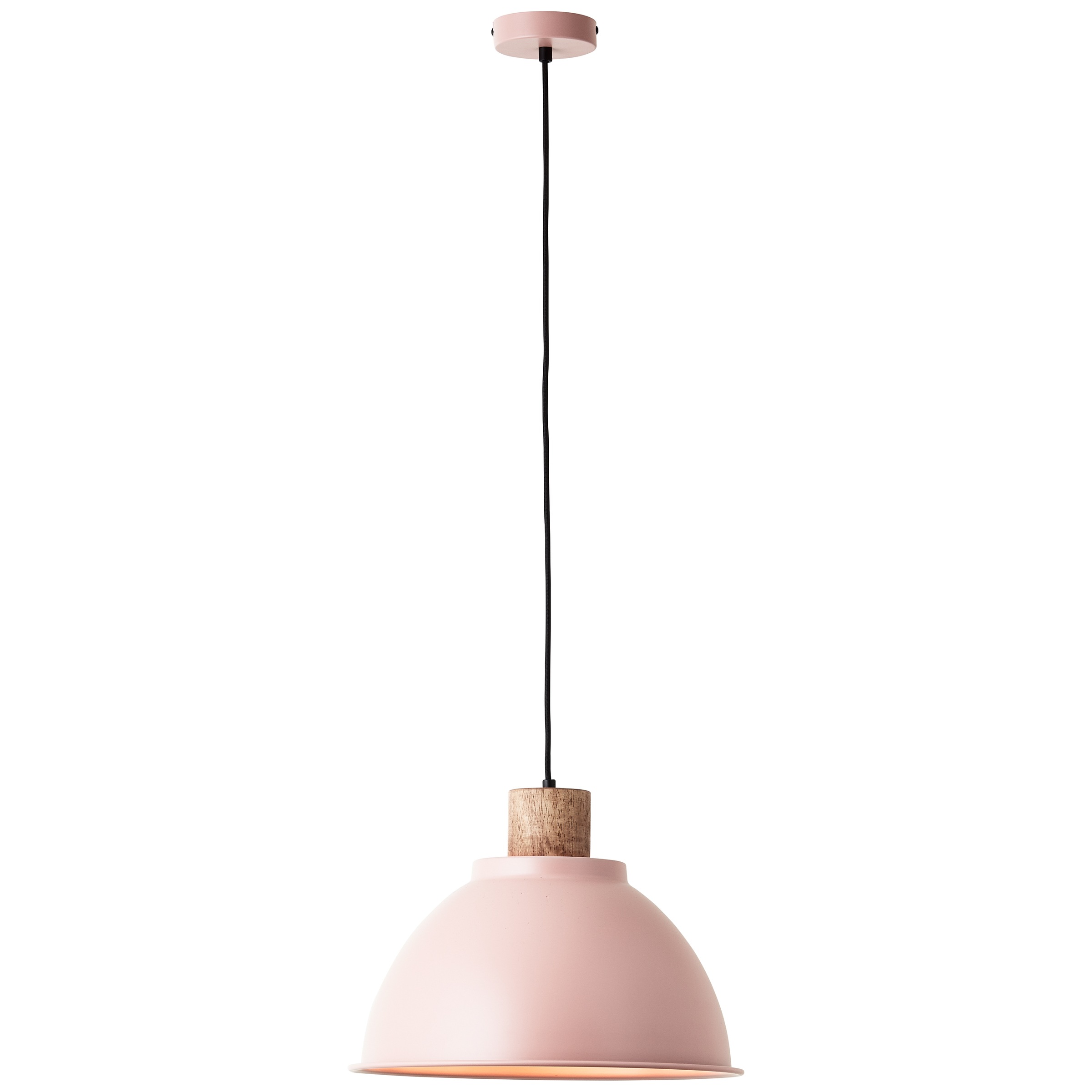 Brilliant Pendelleuchte »Erena«, 1 flammig, Leuchtmittel E27 | ohne Leuchtmittel, Höhe 120 cm, Ø 38 cm, E27, kürzbar, Metall/Holz