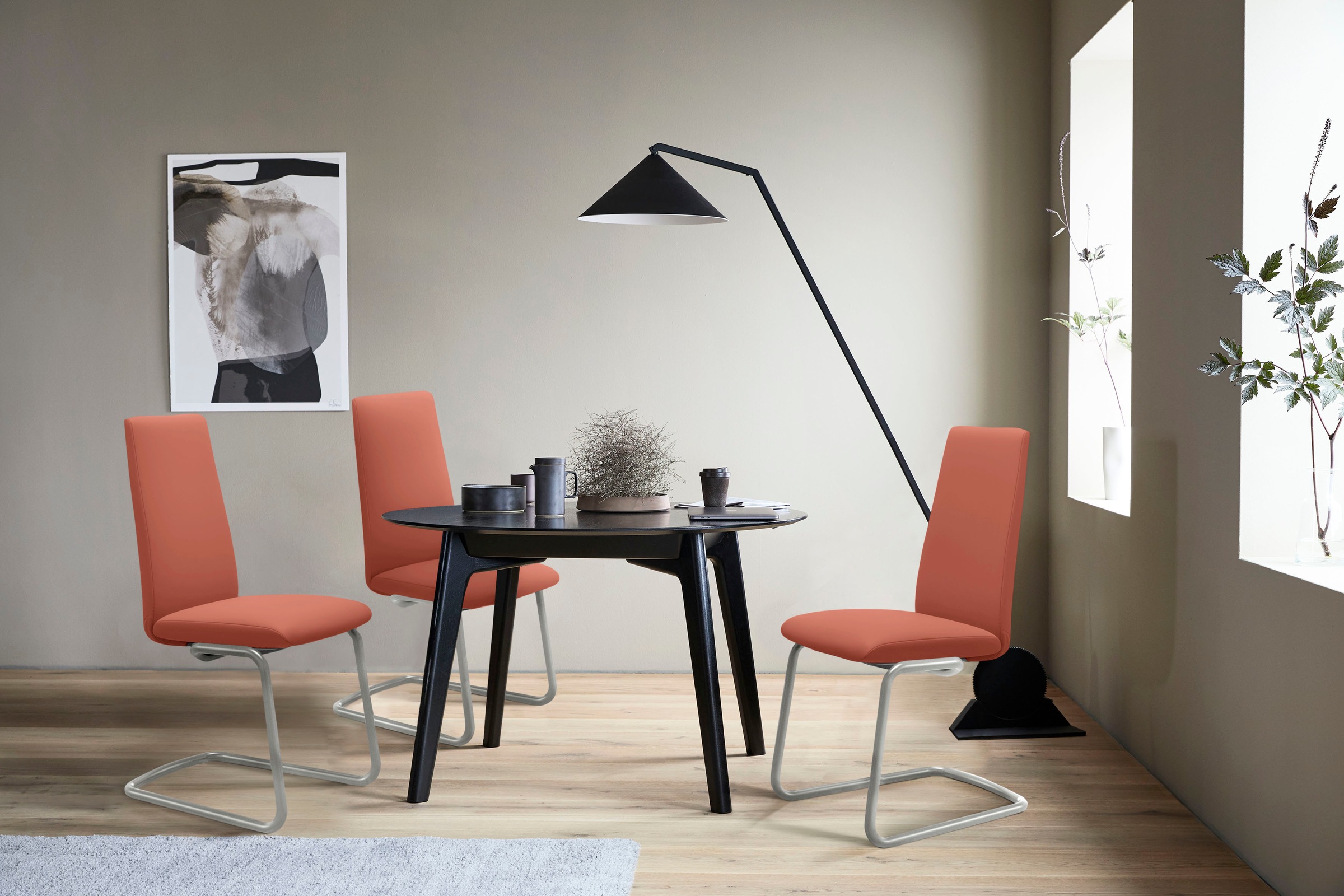 Stressless® Polsterstuhl »Laurel«, Leder PALOMA, High Back, Größe L, mit Beinen aus Stahl in Chrom glänzend