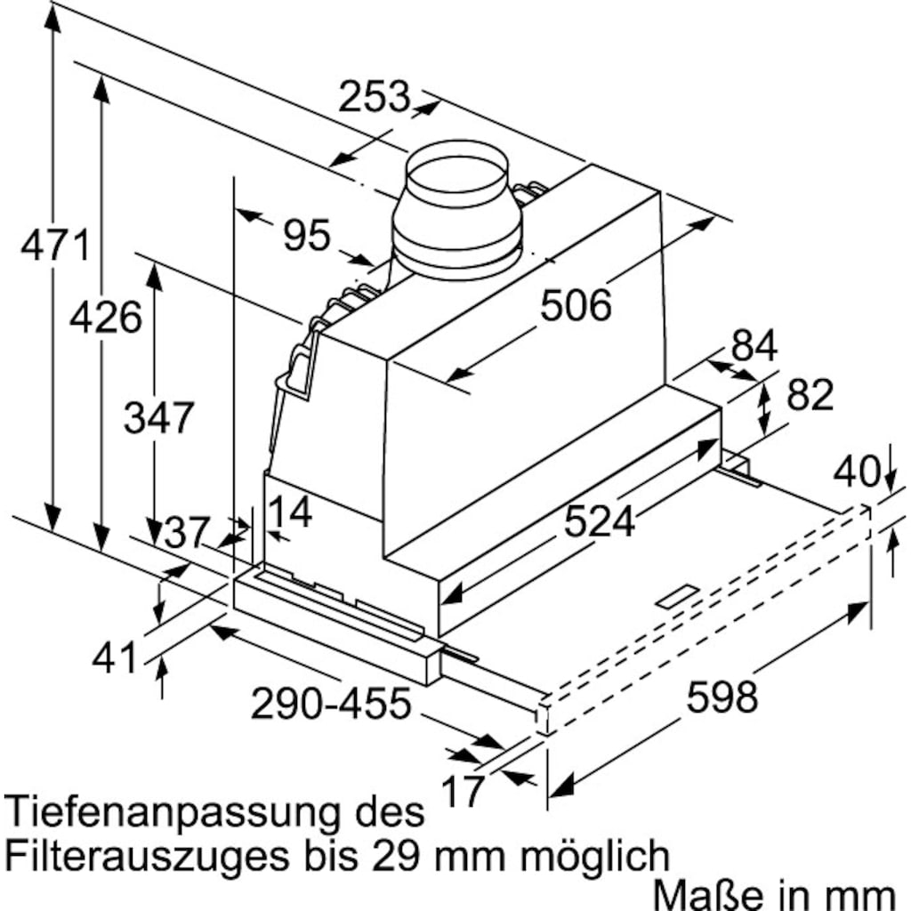 NEFF Flachschirmhaube »D46ED52X1«, Serie N 50