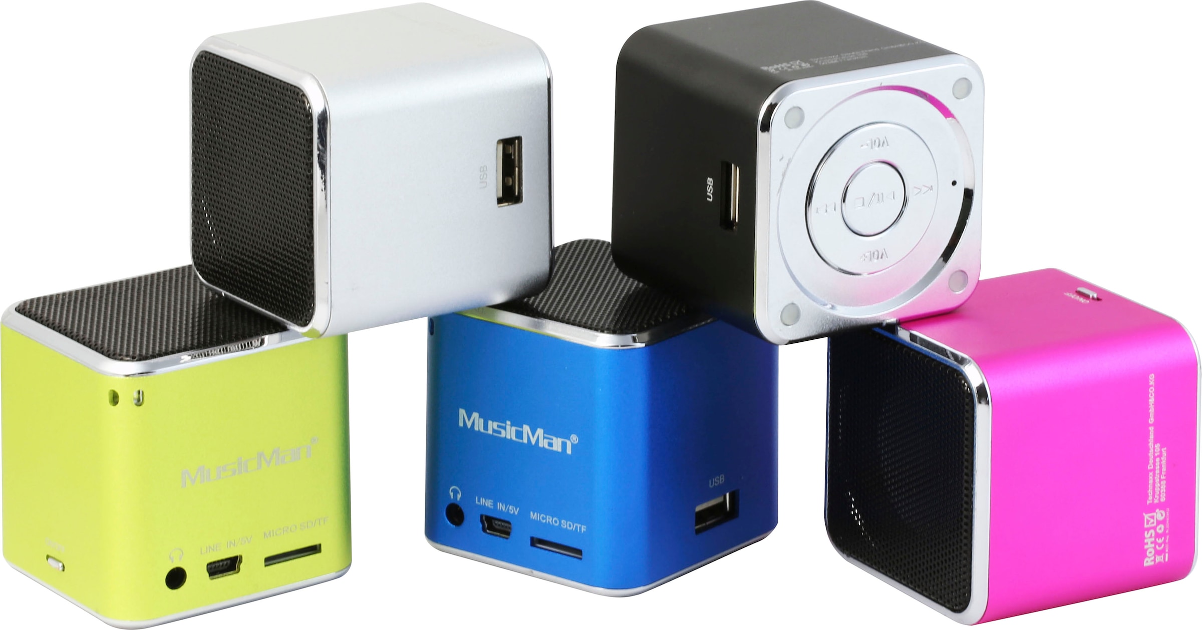 Technaxx Portable-Lautsprecher »Mini MusicMan Soundstation« ( USB-Wiedergabe 3 W)