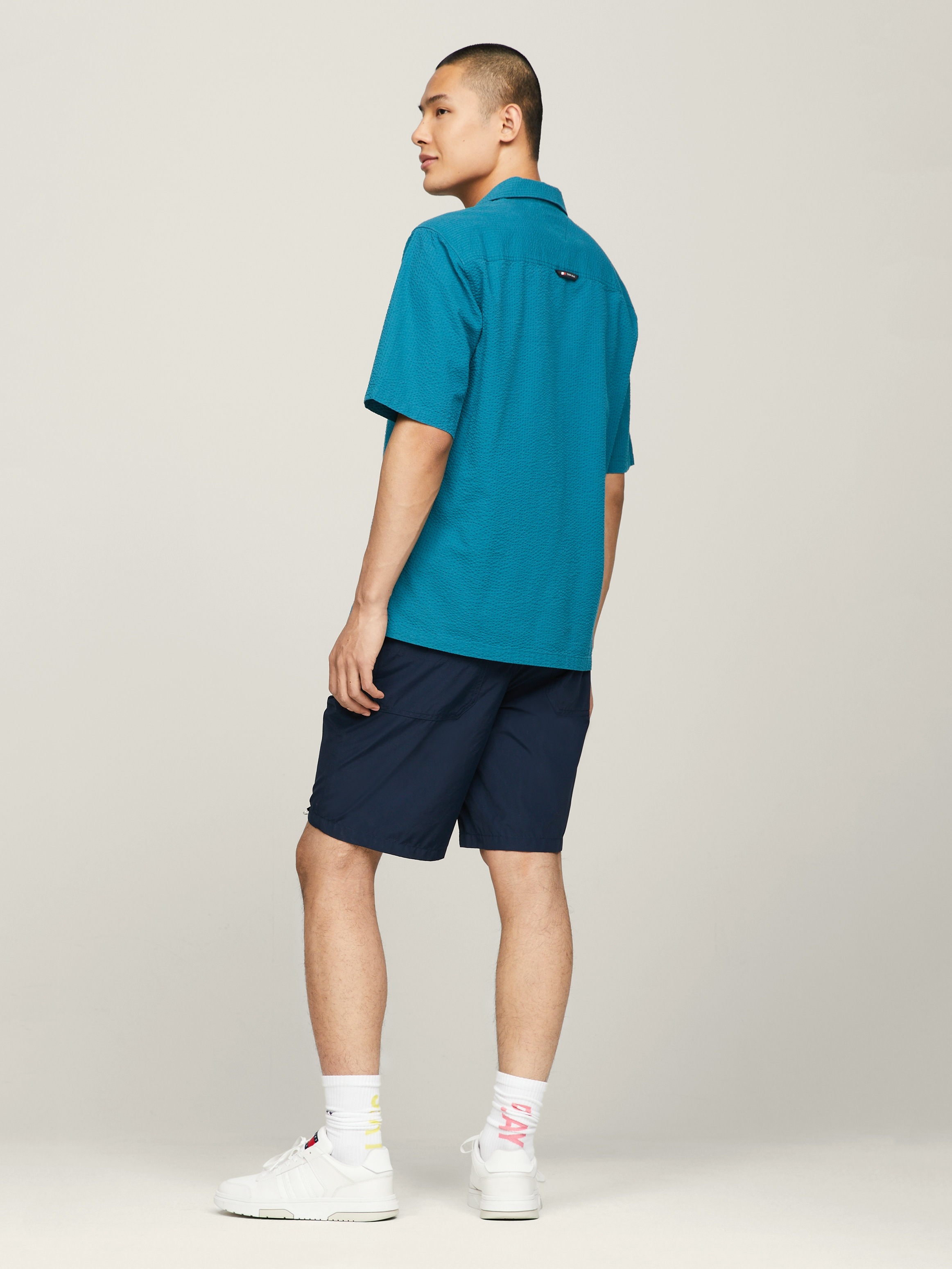Tommy Jeans Kurzarmhemd »TJM RLX SEERSUCKER CAMP SHIRT«