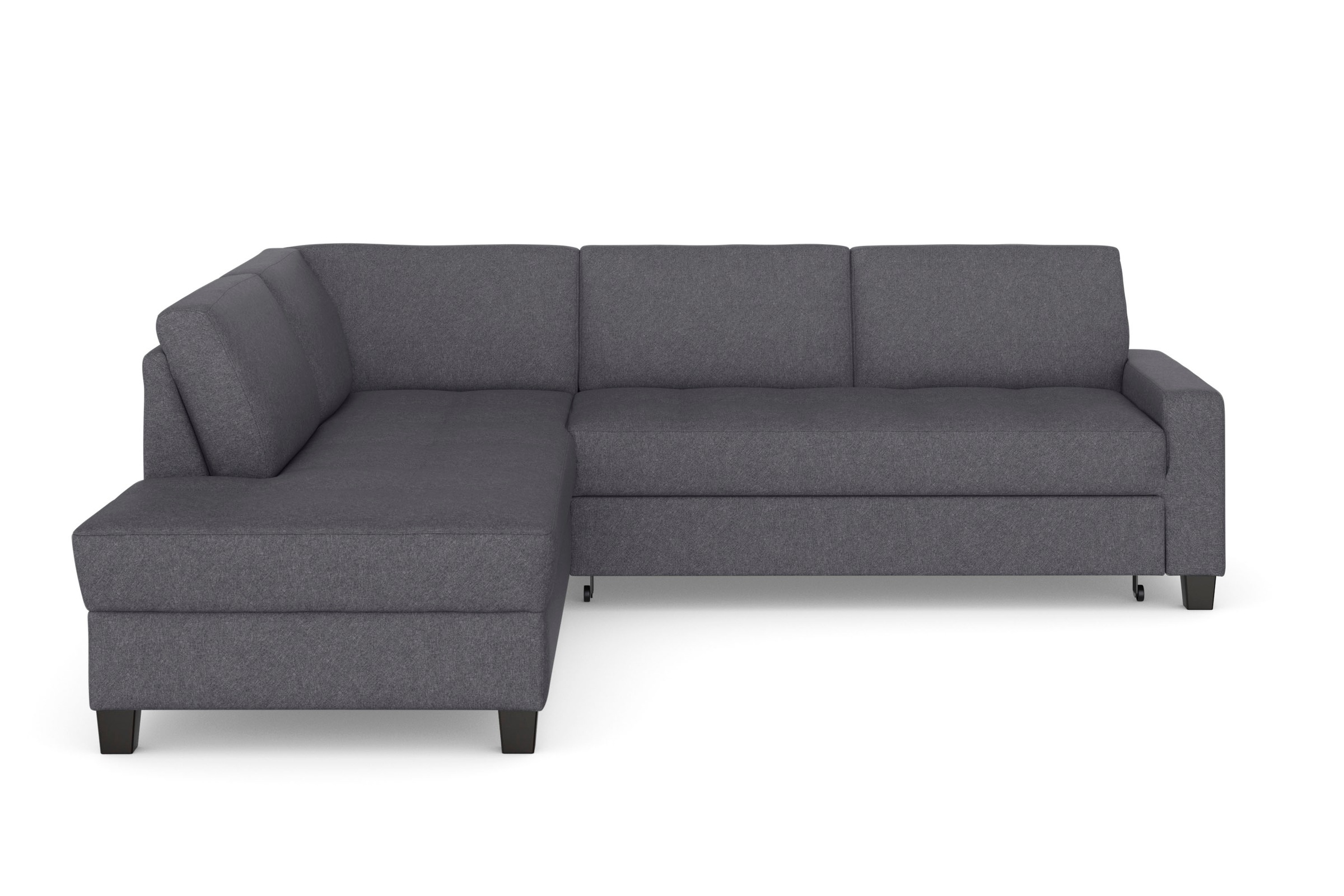 DOMO collection Ecksofa »Florentina zeitlos und elegant, Sitznähte als Designelement, L-Form«, wahlweise mit Bettfunktion, mit Kontrastnaht, Komfortsitzhöhe 47cm
